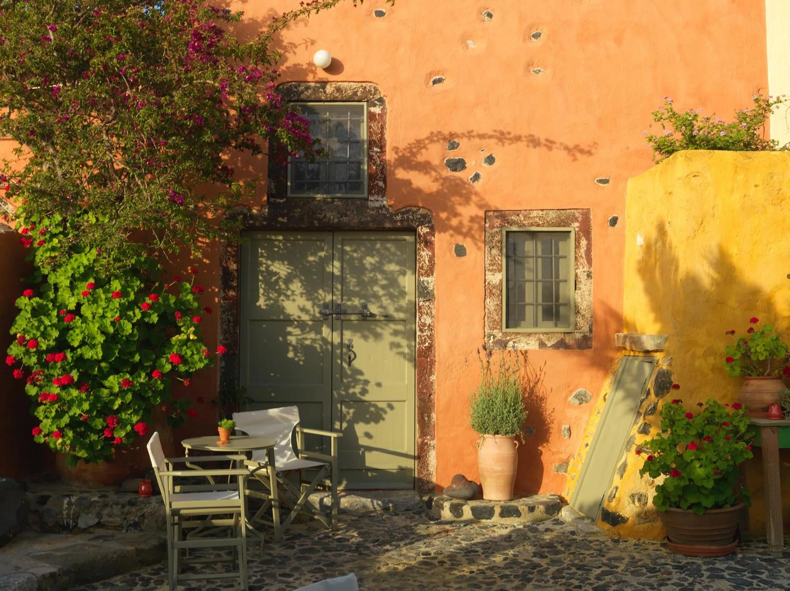 Balcony/Terrace in AFOURA HOUSES by K&K