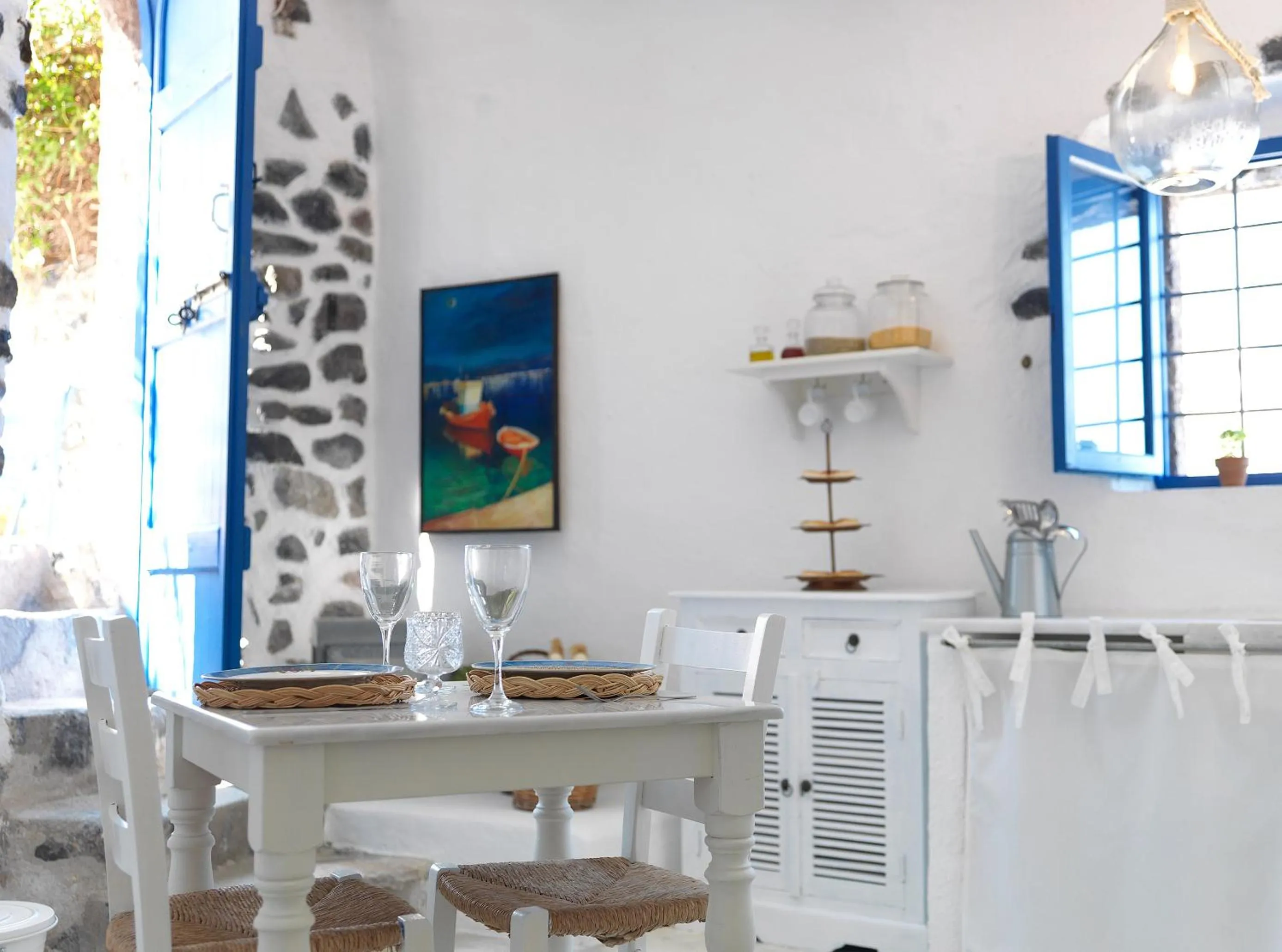 Kitchen or kitchenette in AFOURA HOUSES by K&K