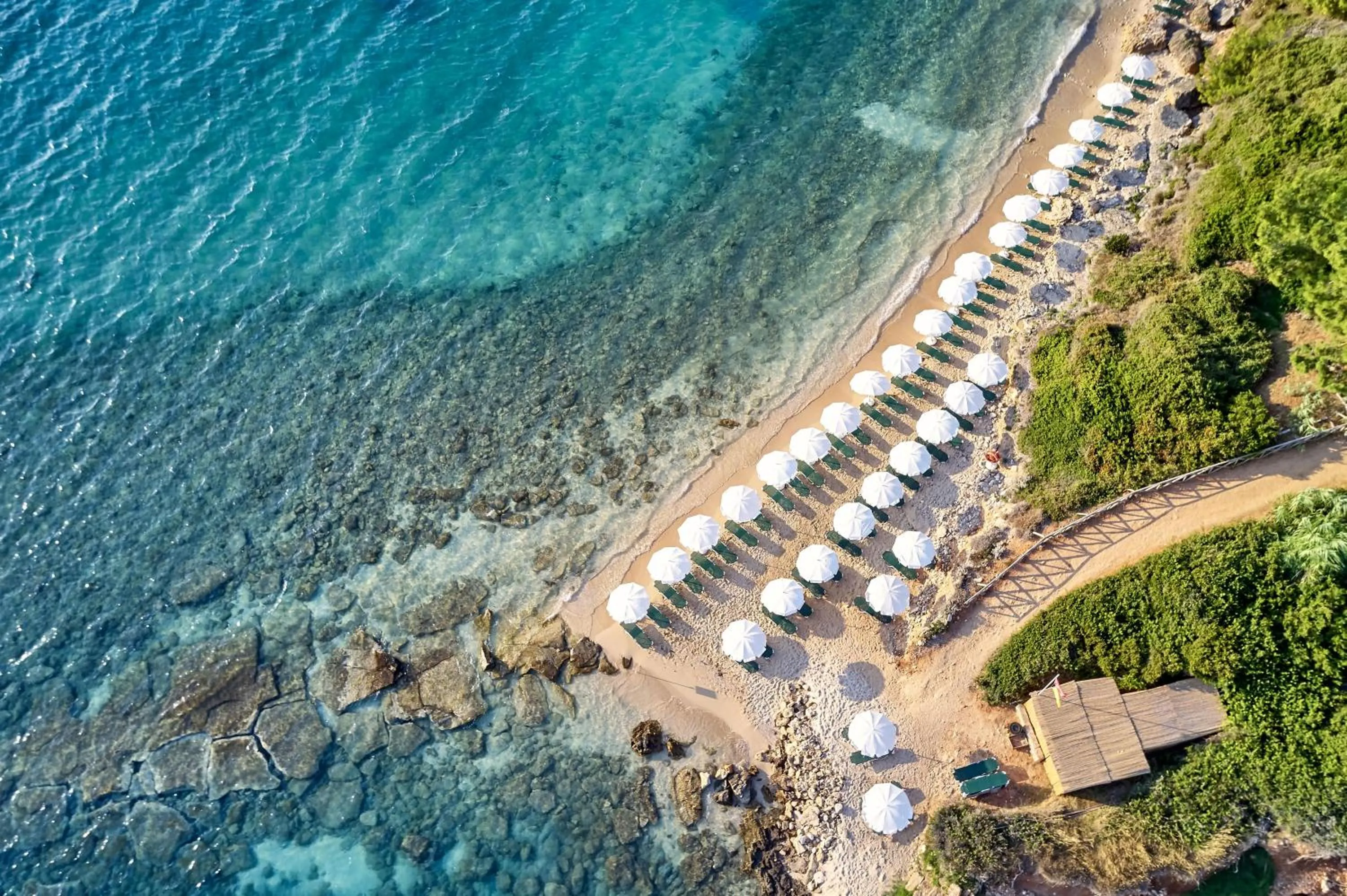 Beach in White Rocks Hotel Kefalonia