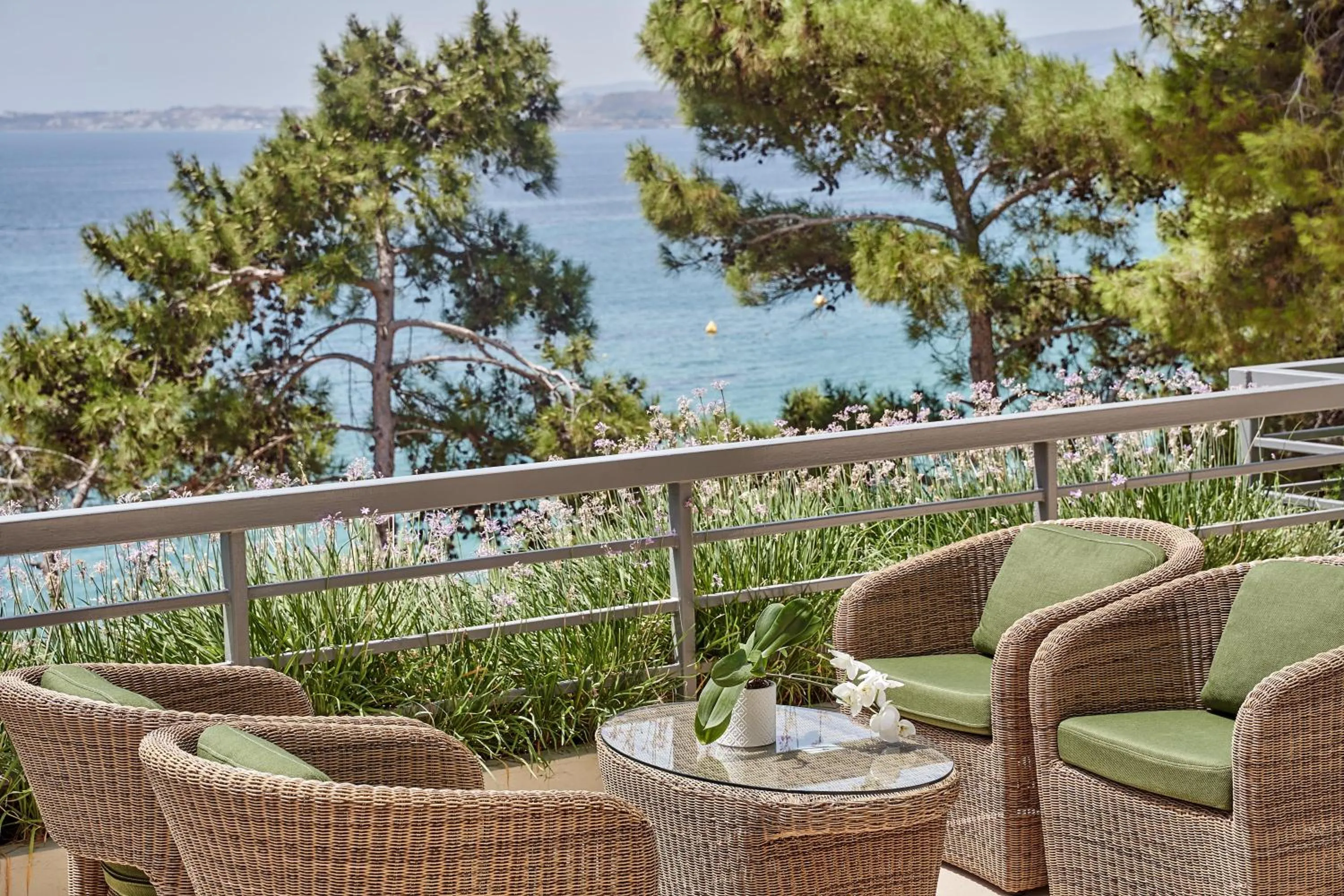Balcony/Terrace in White Rocks Hotel Kefalonia
