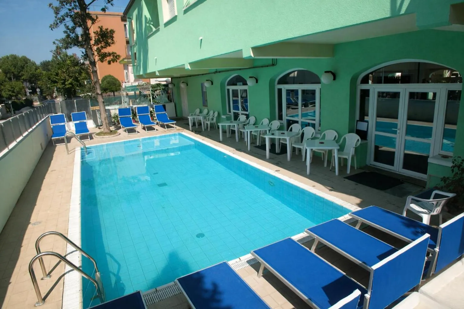 Pool view in Residence Eurogarden