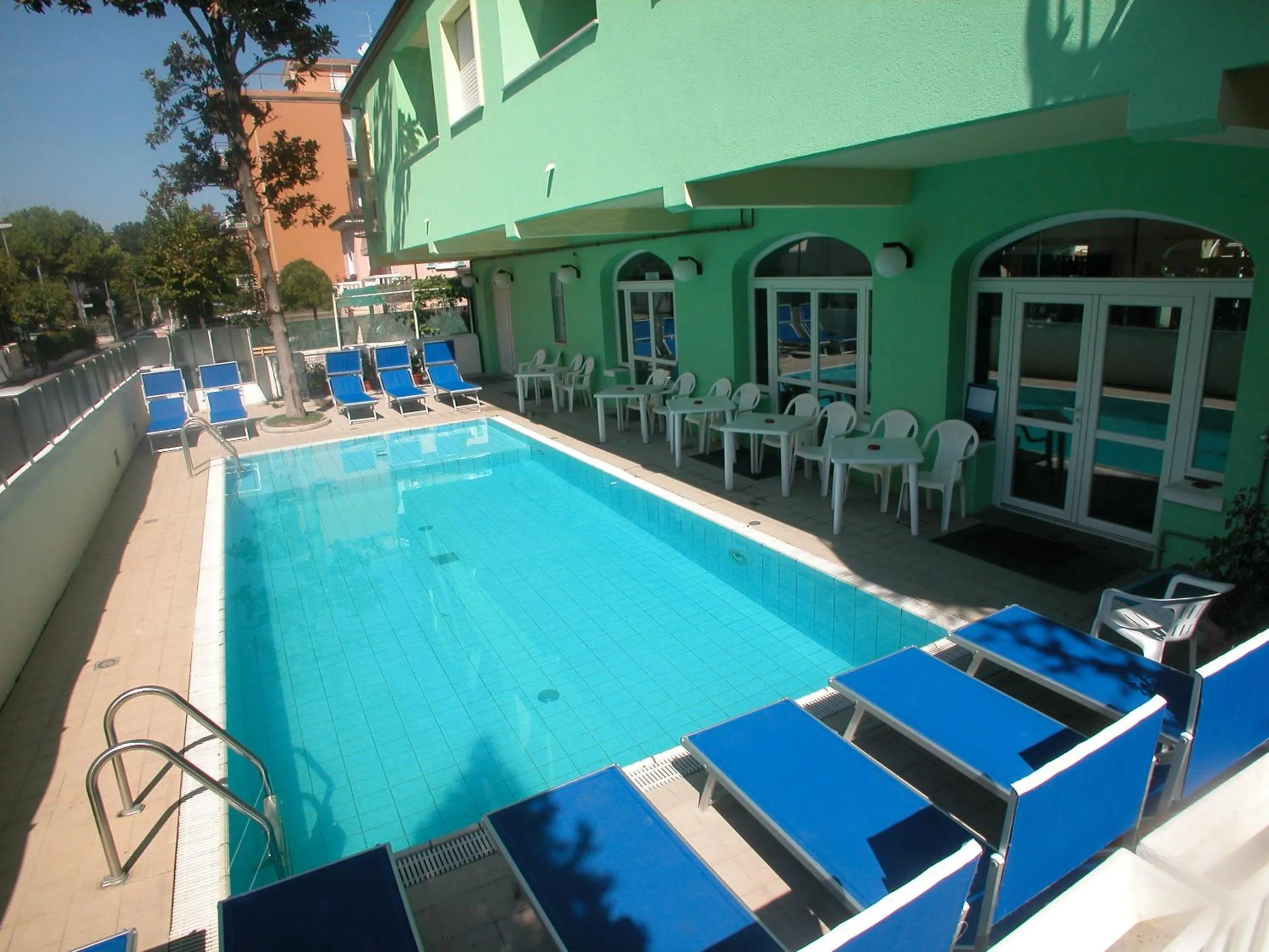 Pool view in Residence Eurogarden