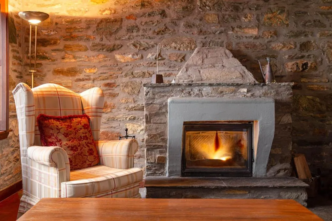 fireplace in Palio Eleotrivio Guesthouse