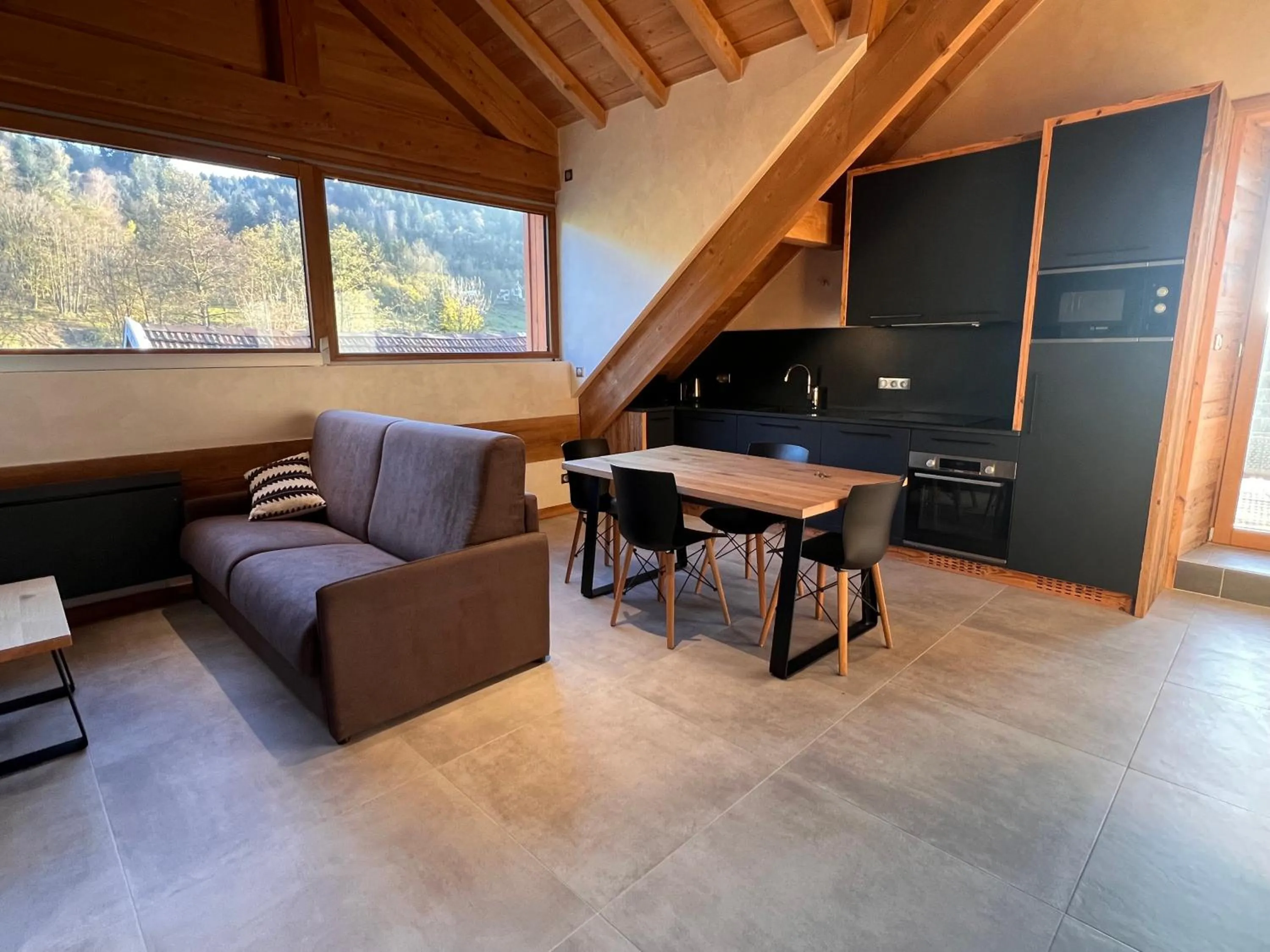 kitchen in Gite Roche Des Ducs avec Piscine toute l'année, Spa, Sauna, Hammam