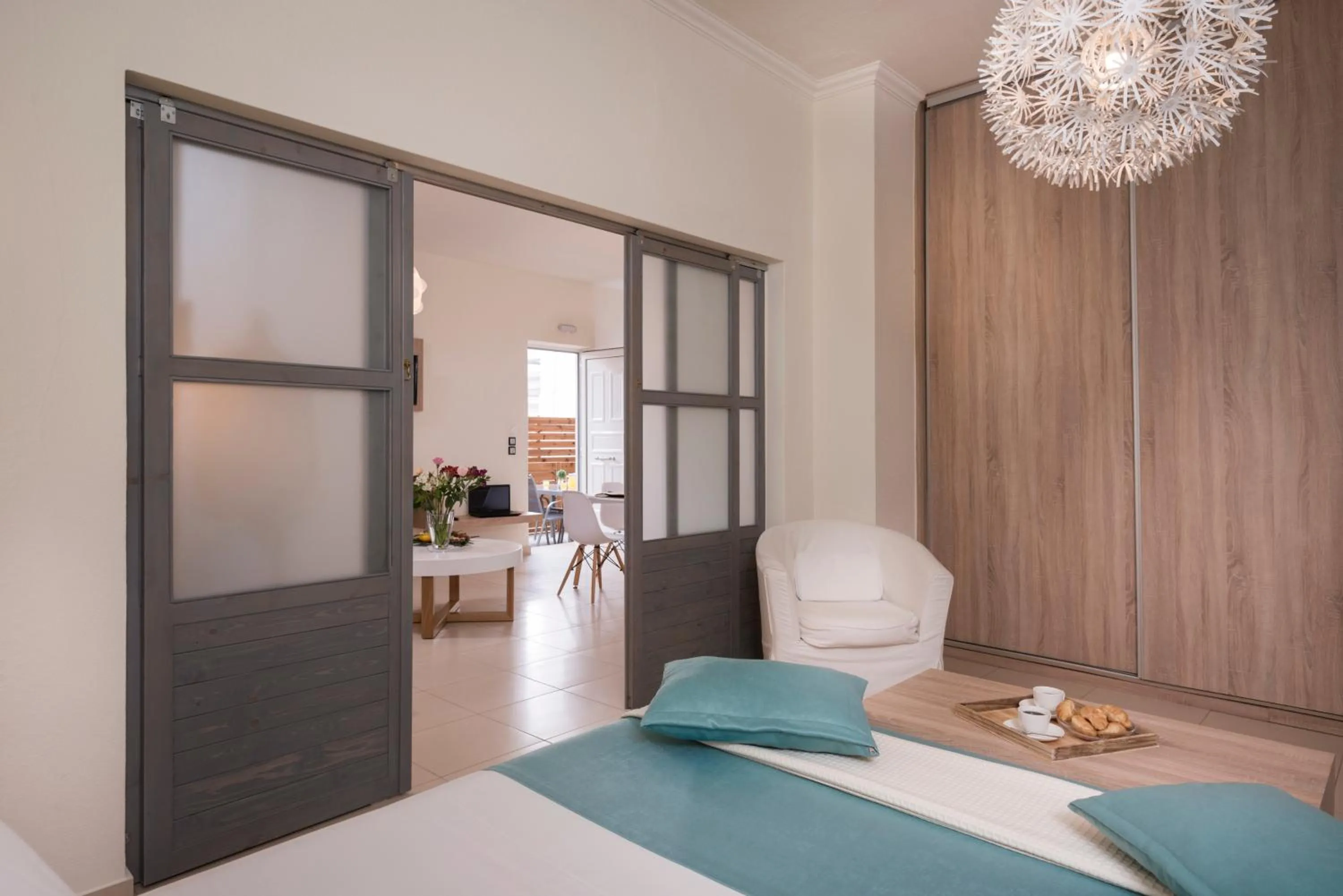 Bedroom, Bed in Sea & City Apartments