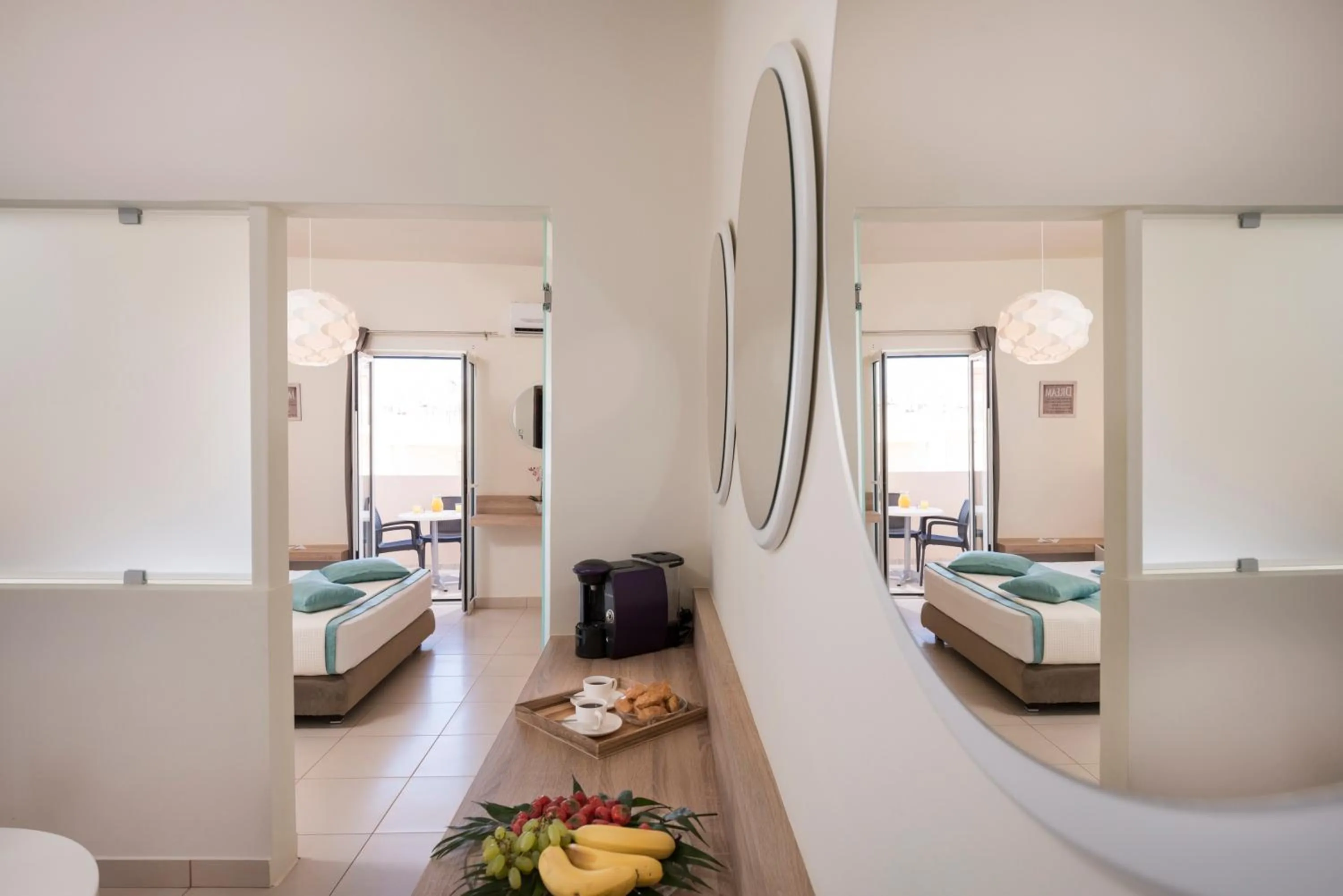 Decorative detail, Bed in Sea & City Apartments