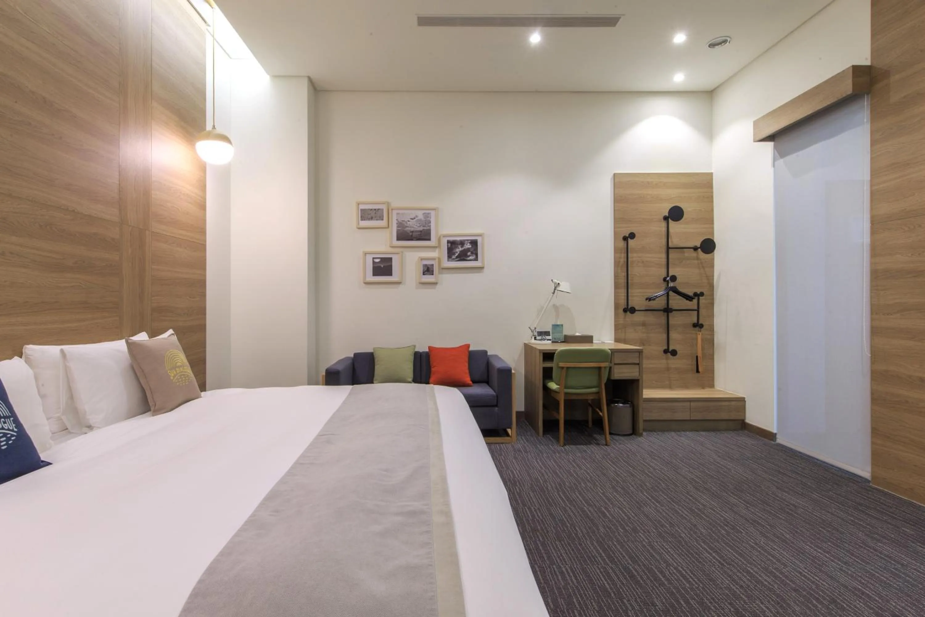 Photo of the whole room, Bed in Sun Dialogue Hotel-By Cosmos Creation