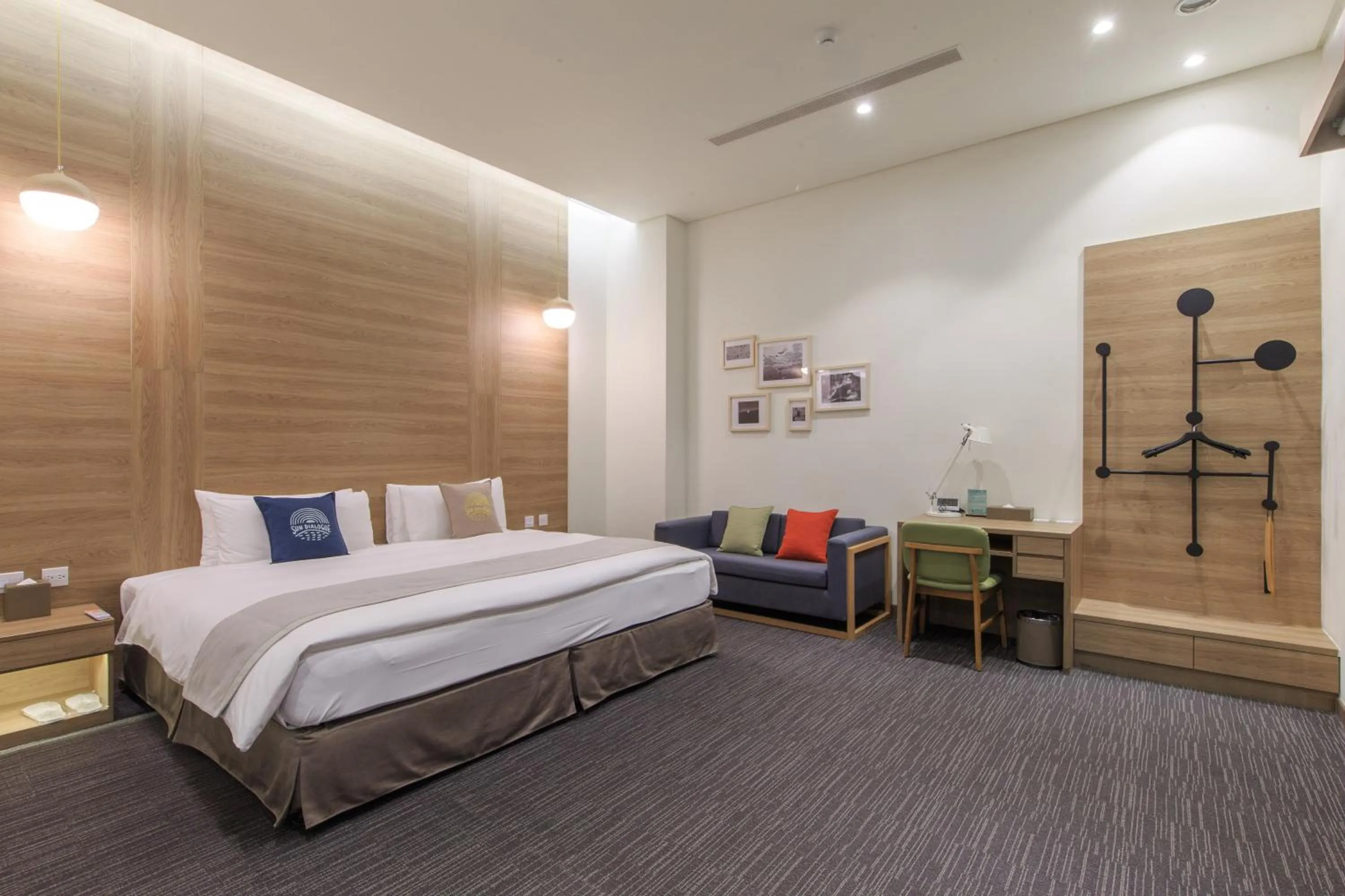 Photo of the whole room, Bed in Sun Dialogue Hotel-By Cosmos Creation