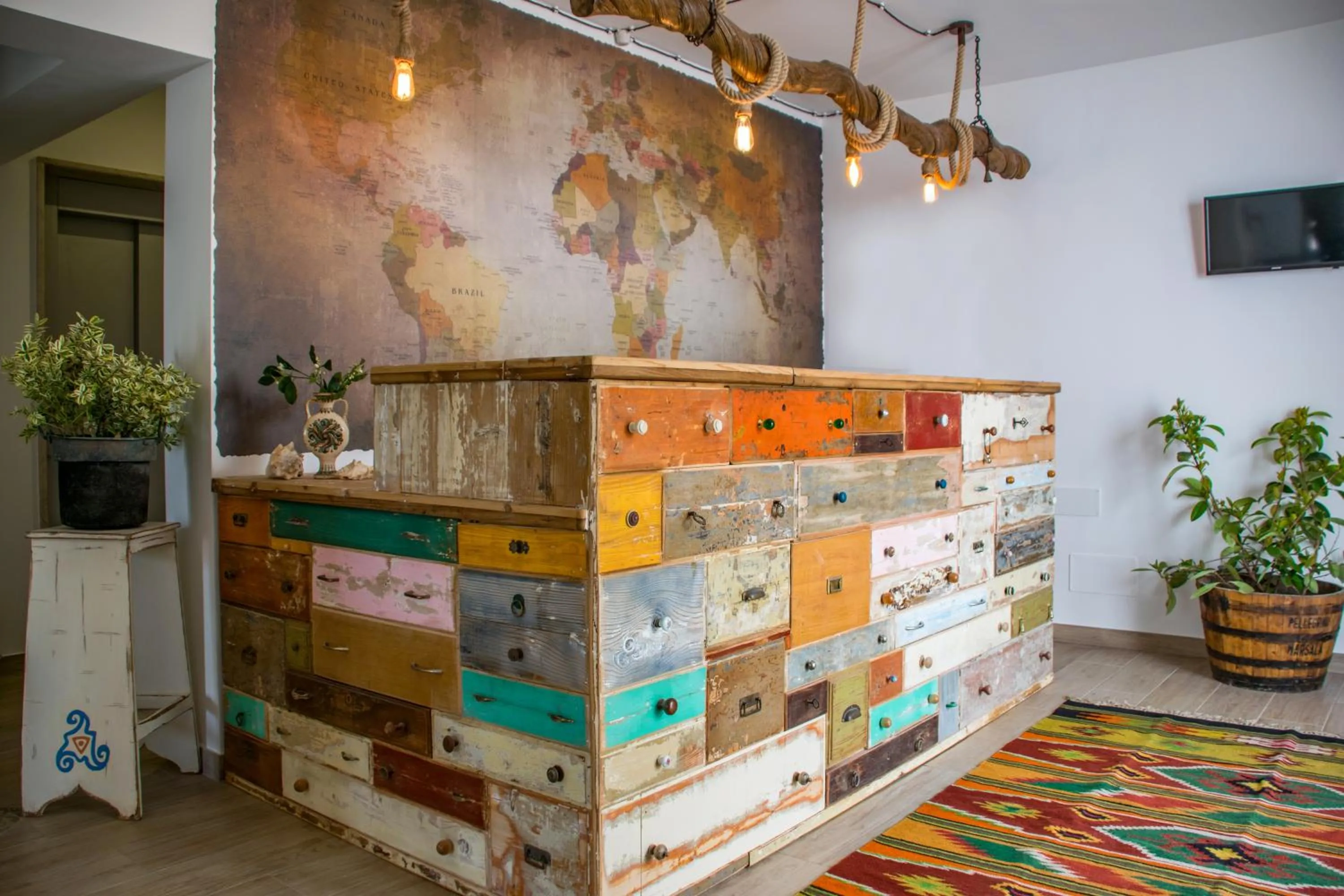 Lobby or reception in Timbuktu Hostel