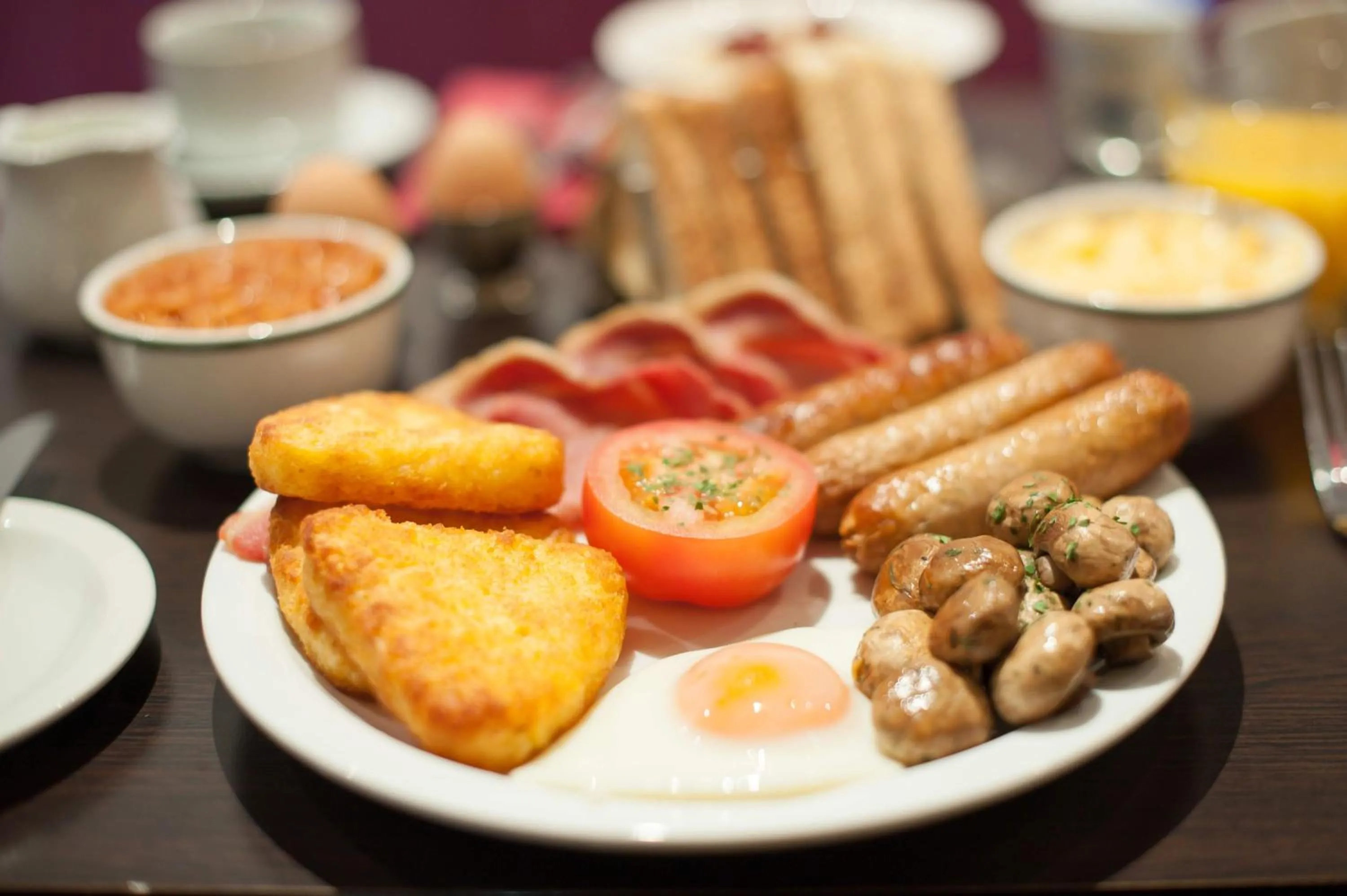 English/Irish breakfast in 12 London Street Apartments