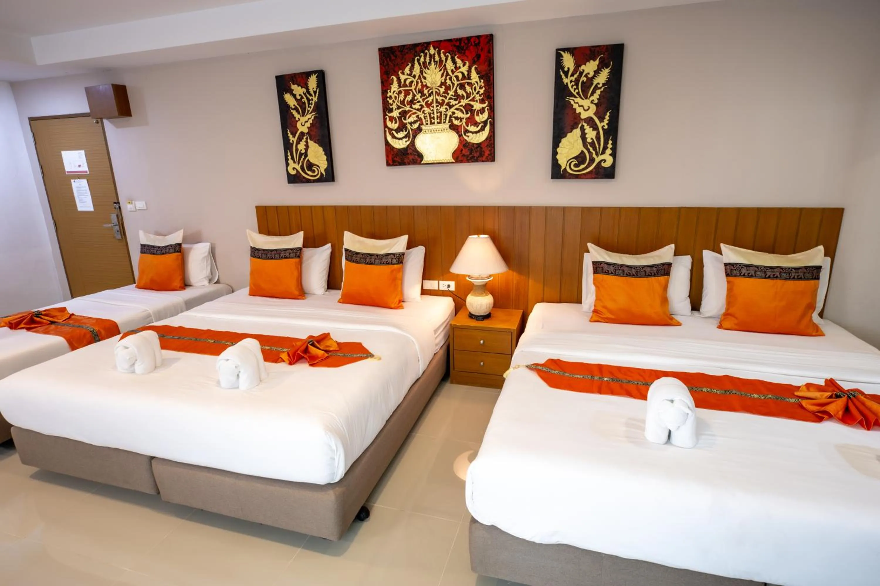 Bed in Huen Jao Ban Hotel