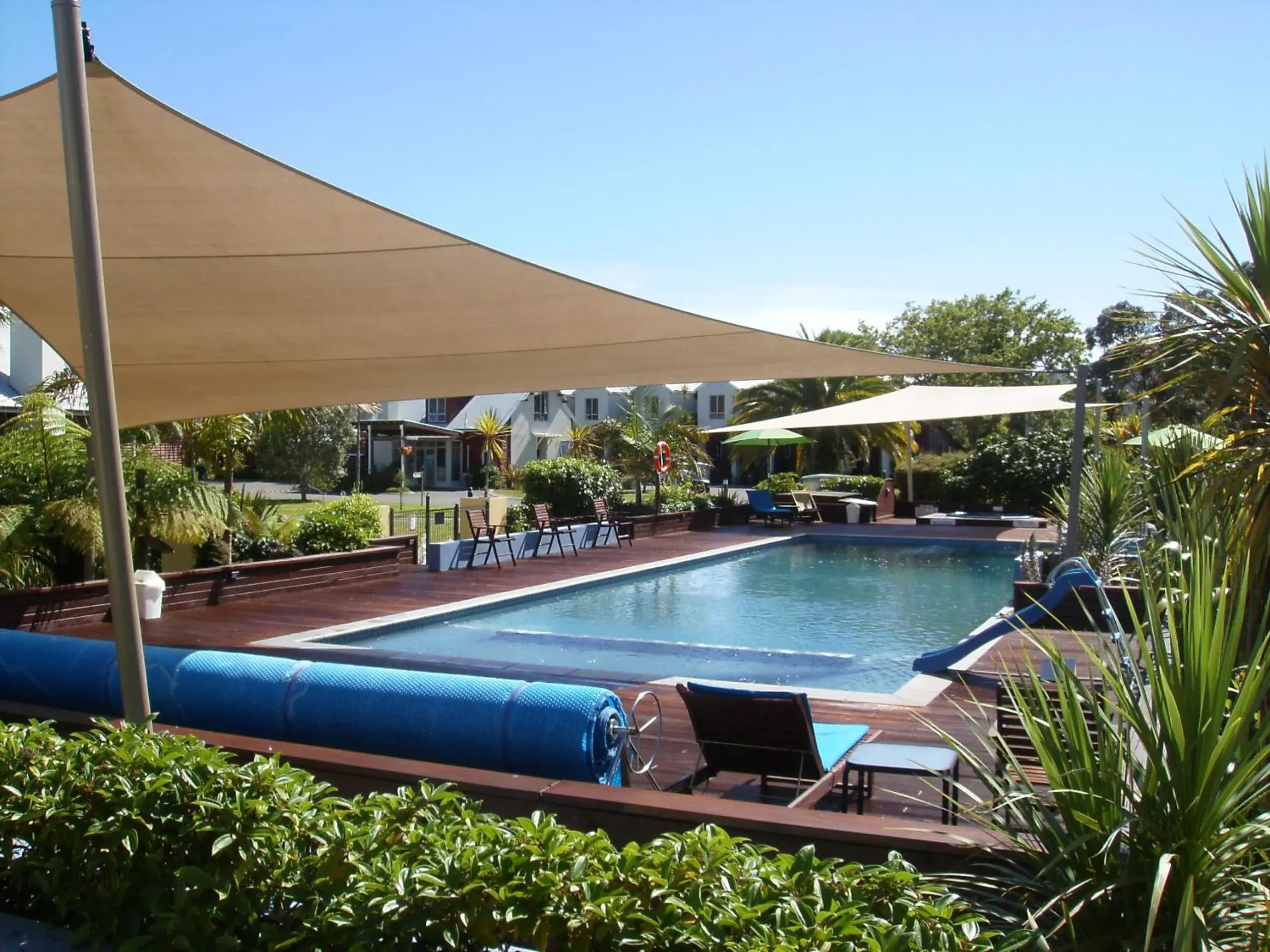 Swimming pool in Ramada Resort By Wyndham Rotorua Marama Swimming pool in Ramada Resort By Wyndham Rotorua Marama