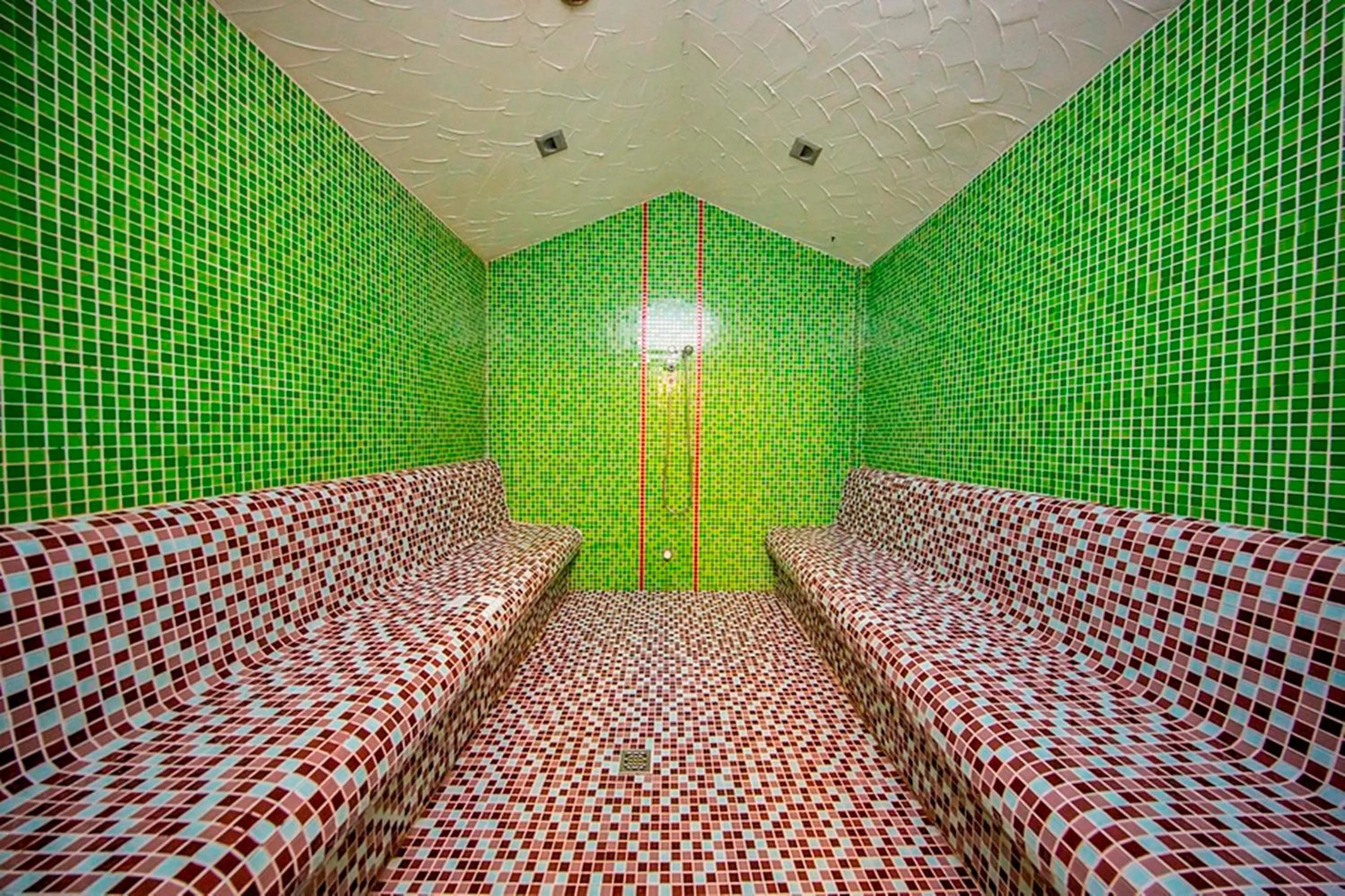 Steam room, Bed in Hotel Murowanica