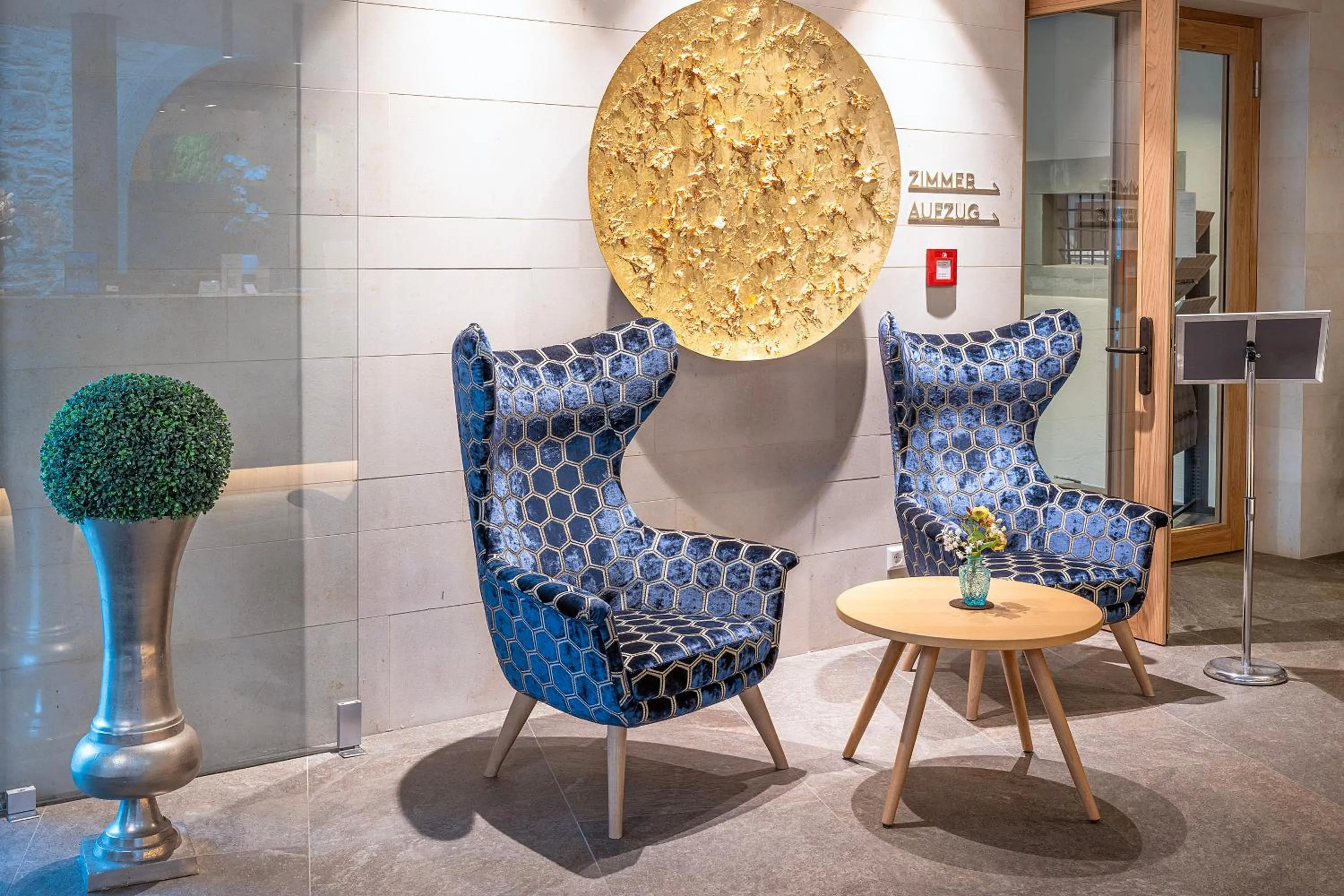 Lobby or reception in Schloss Hotel Wasserburg