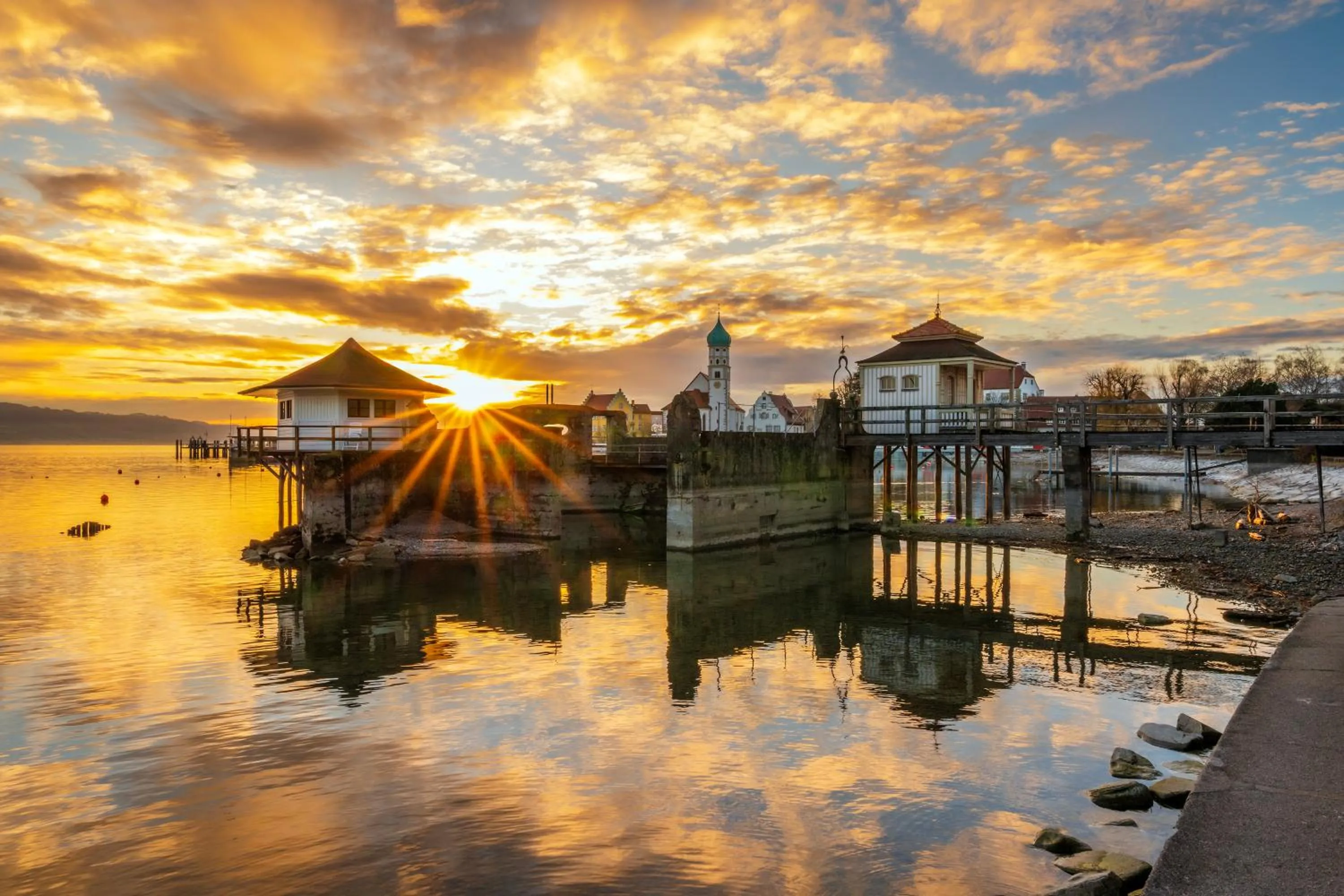 Sunset in Schloss Hotel Wasserburg
