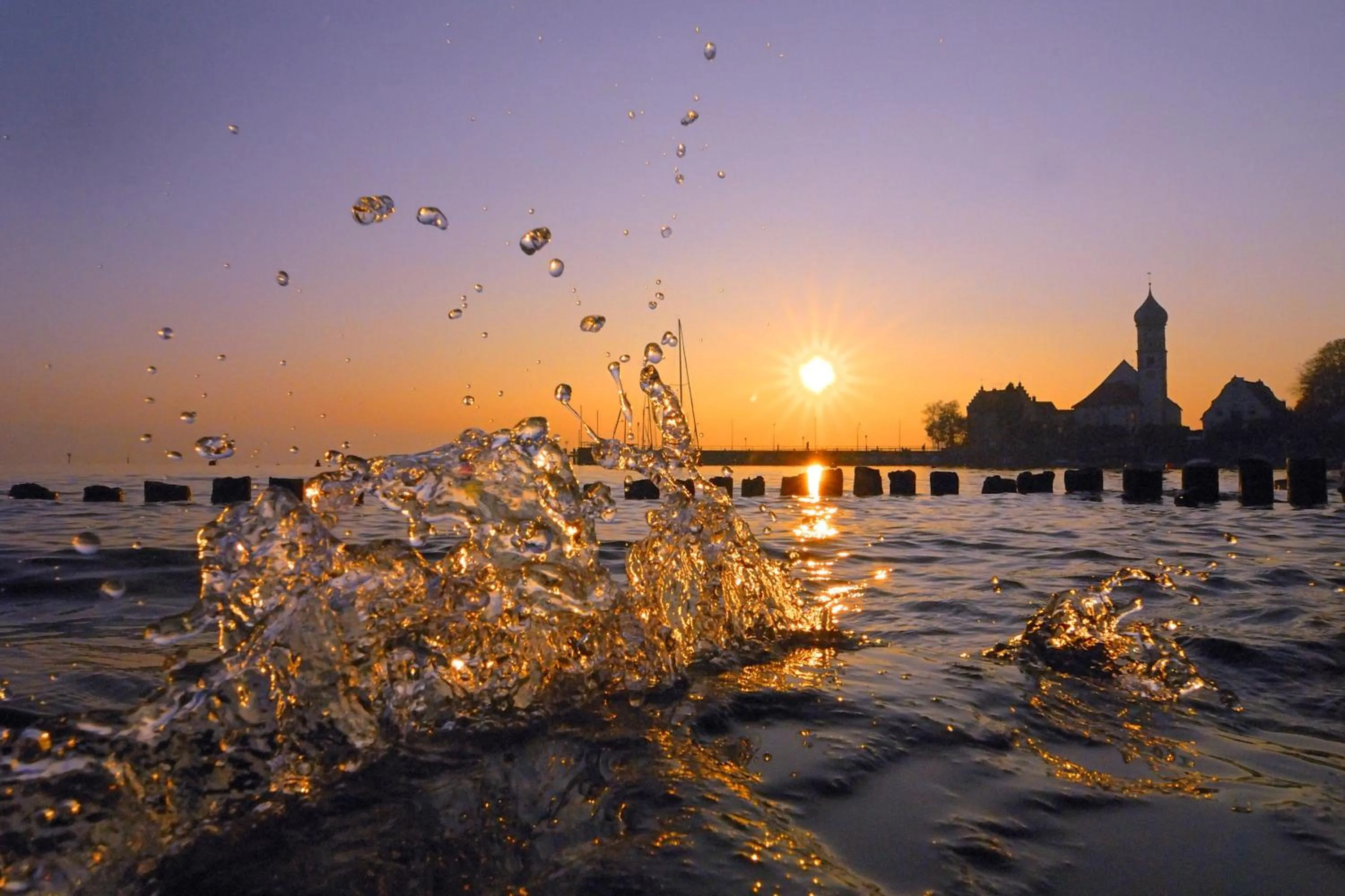 Lake view in Schloss Hotel Wasserburg