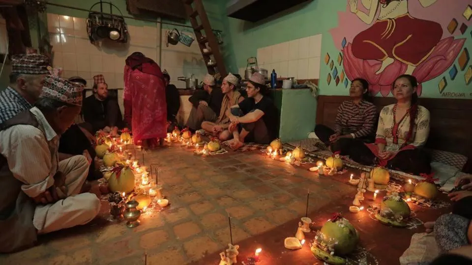 group of guests in Sanu House