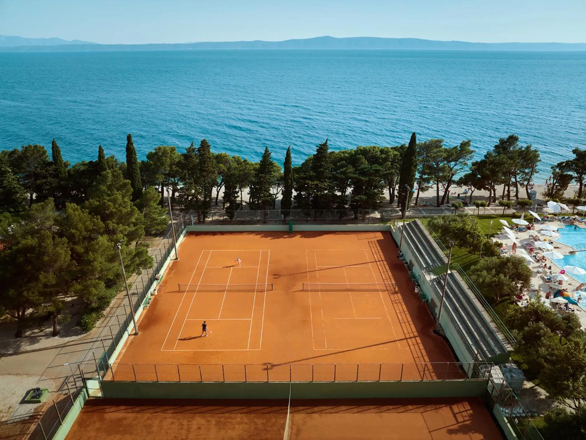 Tennis court in Bluesun Hotel Alga