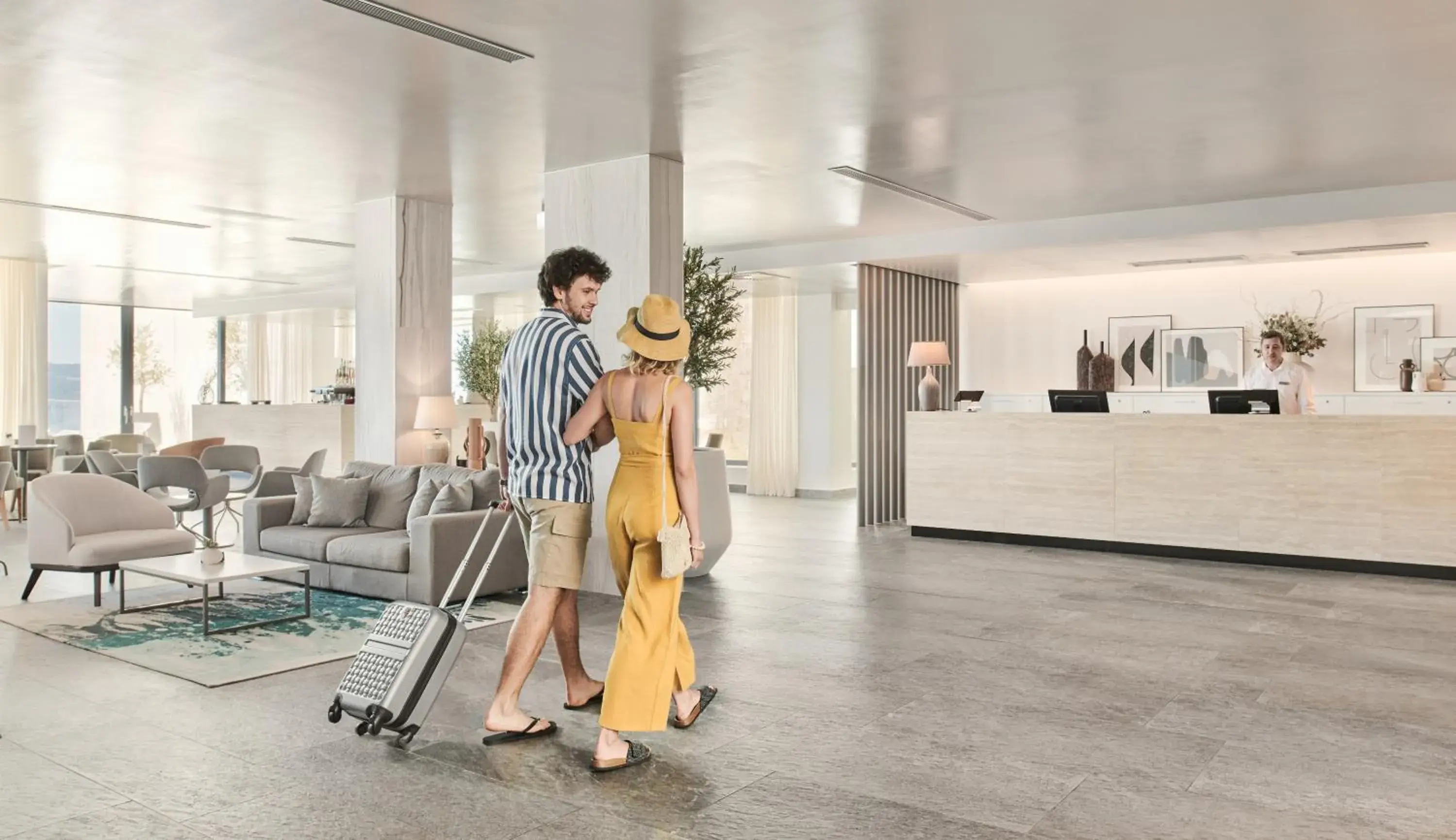 Lobby or reception in Bluesun hotel Berulia Lobby or reception in Bluesun hotel Berulia