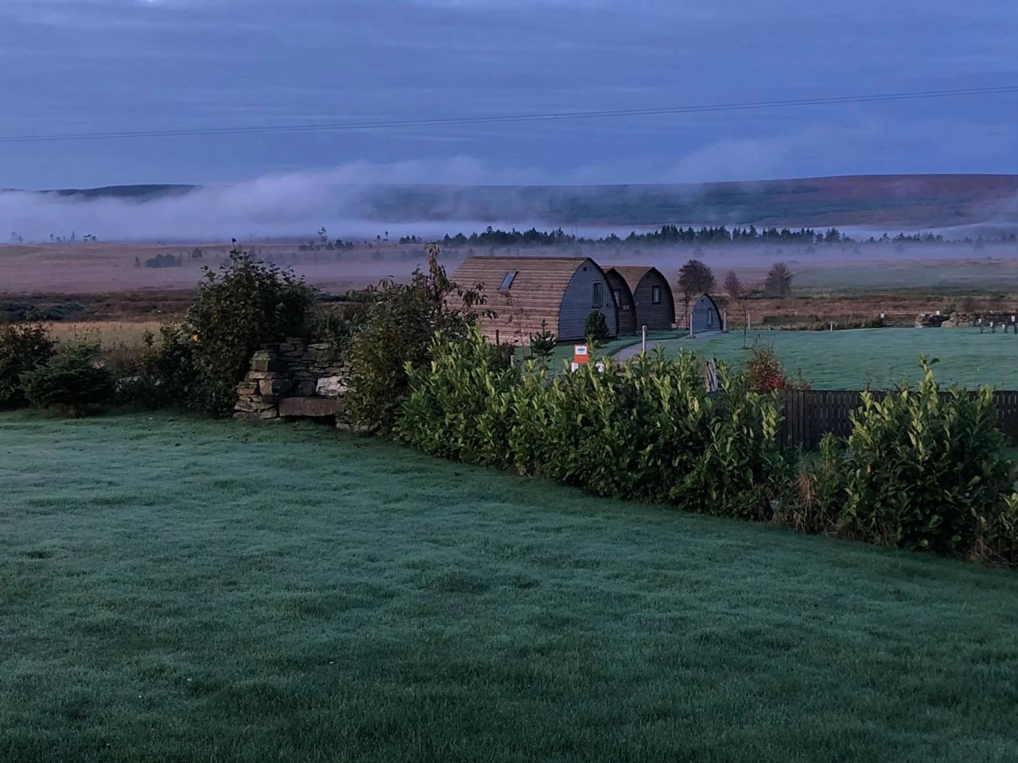 Sunrise in Loch Shin Glamping Pods