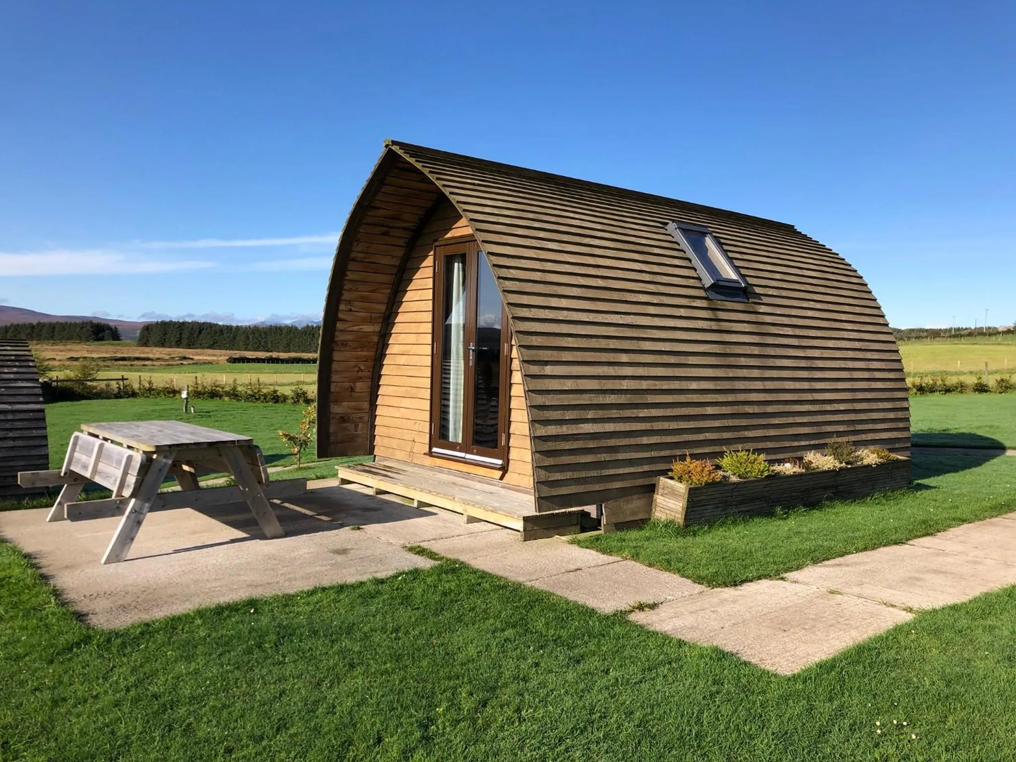 Property building in Loch Shin Glamping Pods