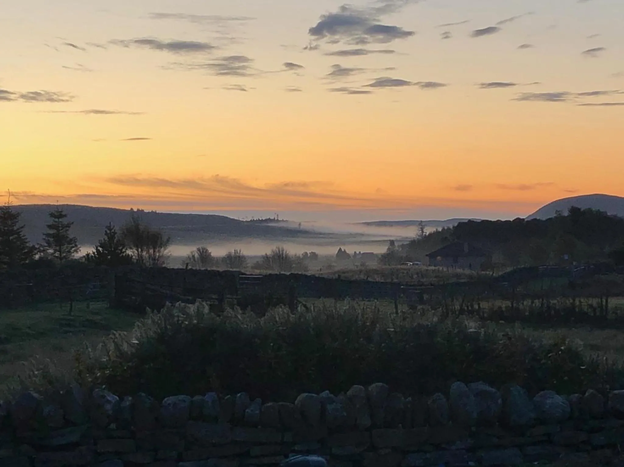 Sunrise in Loch Shin Glamping Pods