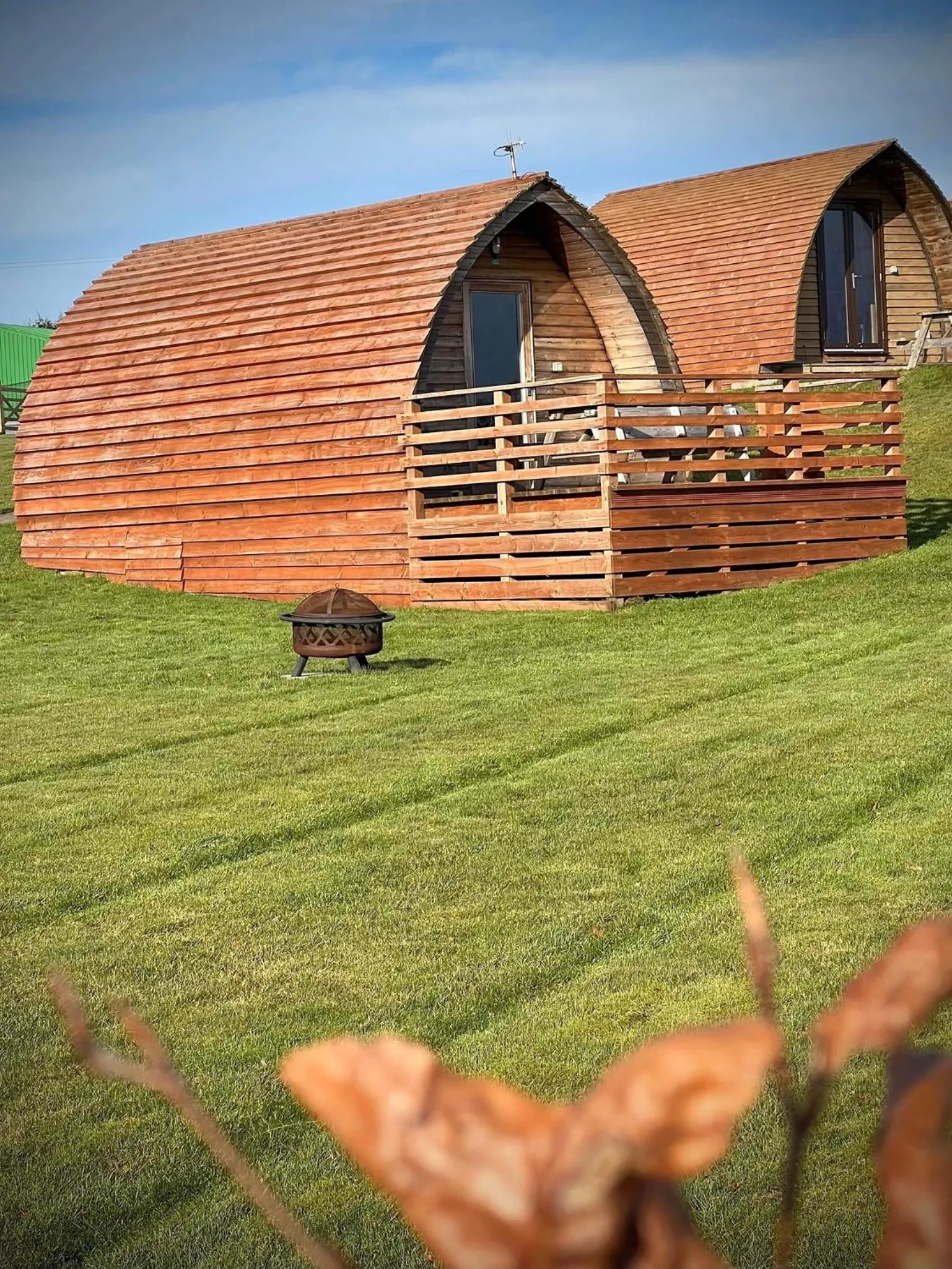 Balcony/Terrace in Loch Shin Glamping Pods