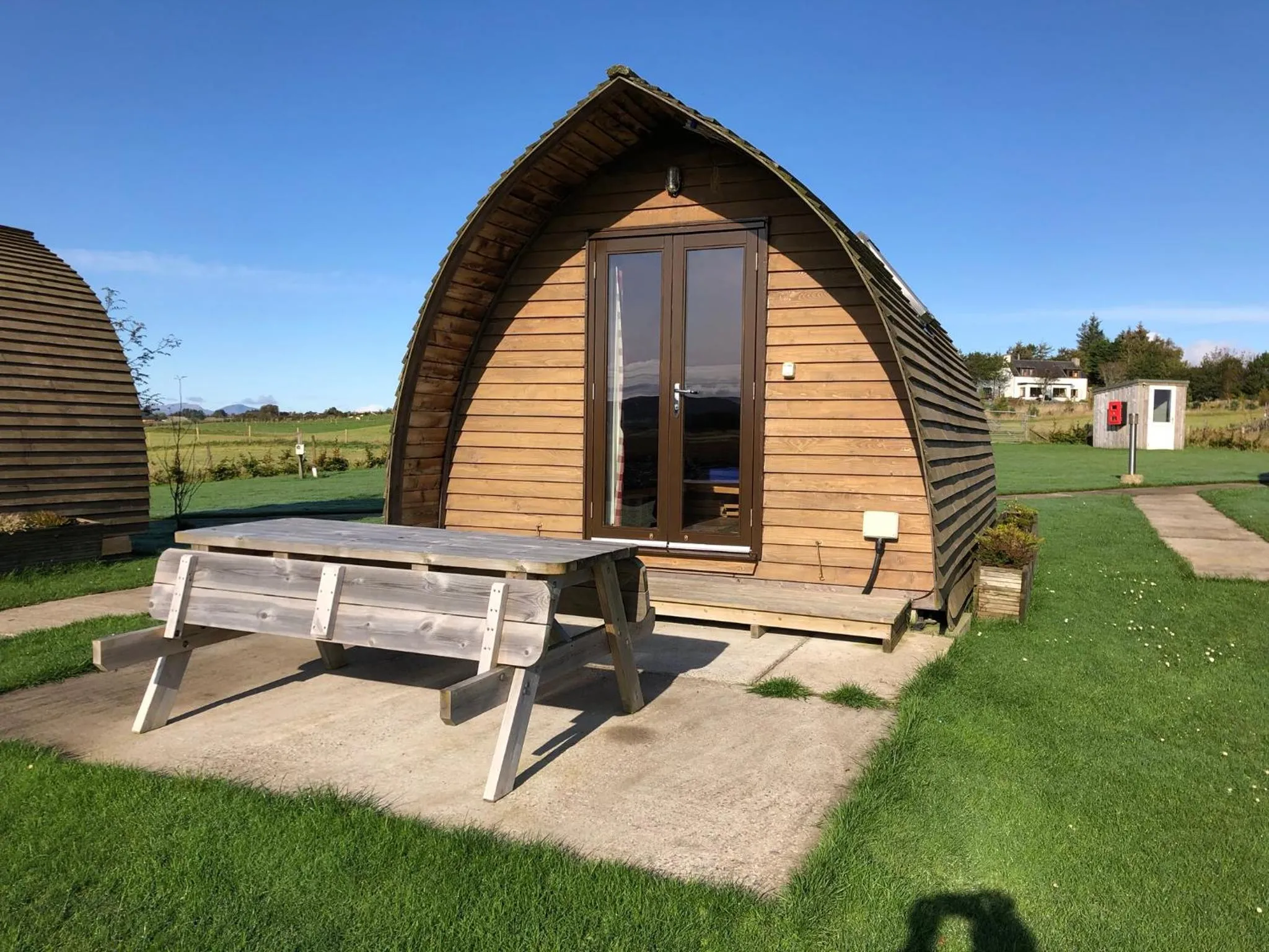 Balcony/Terrace in Loch Shin Glamping Pods