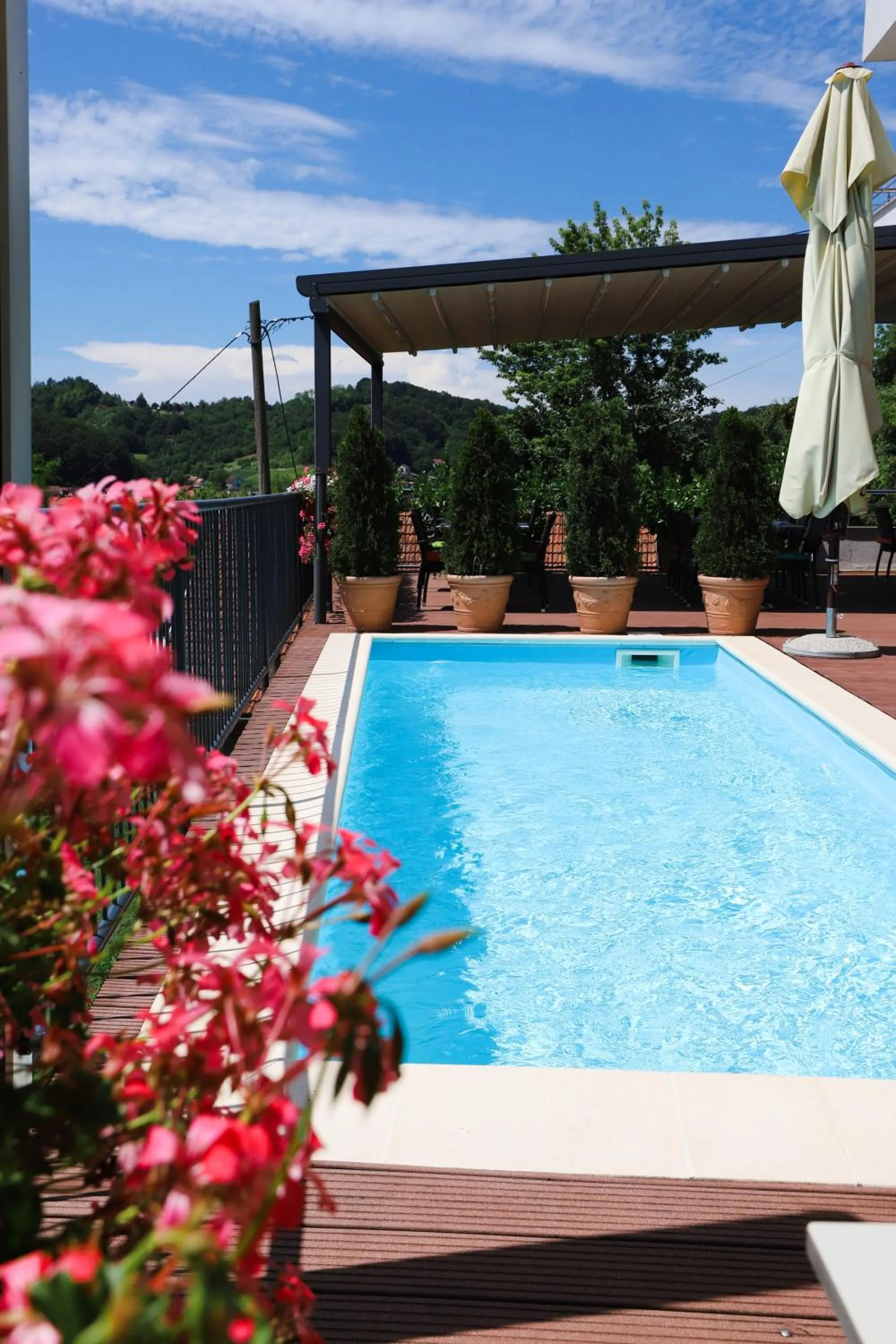 Pool view in Wellness Hotel Villa Magdalena