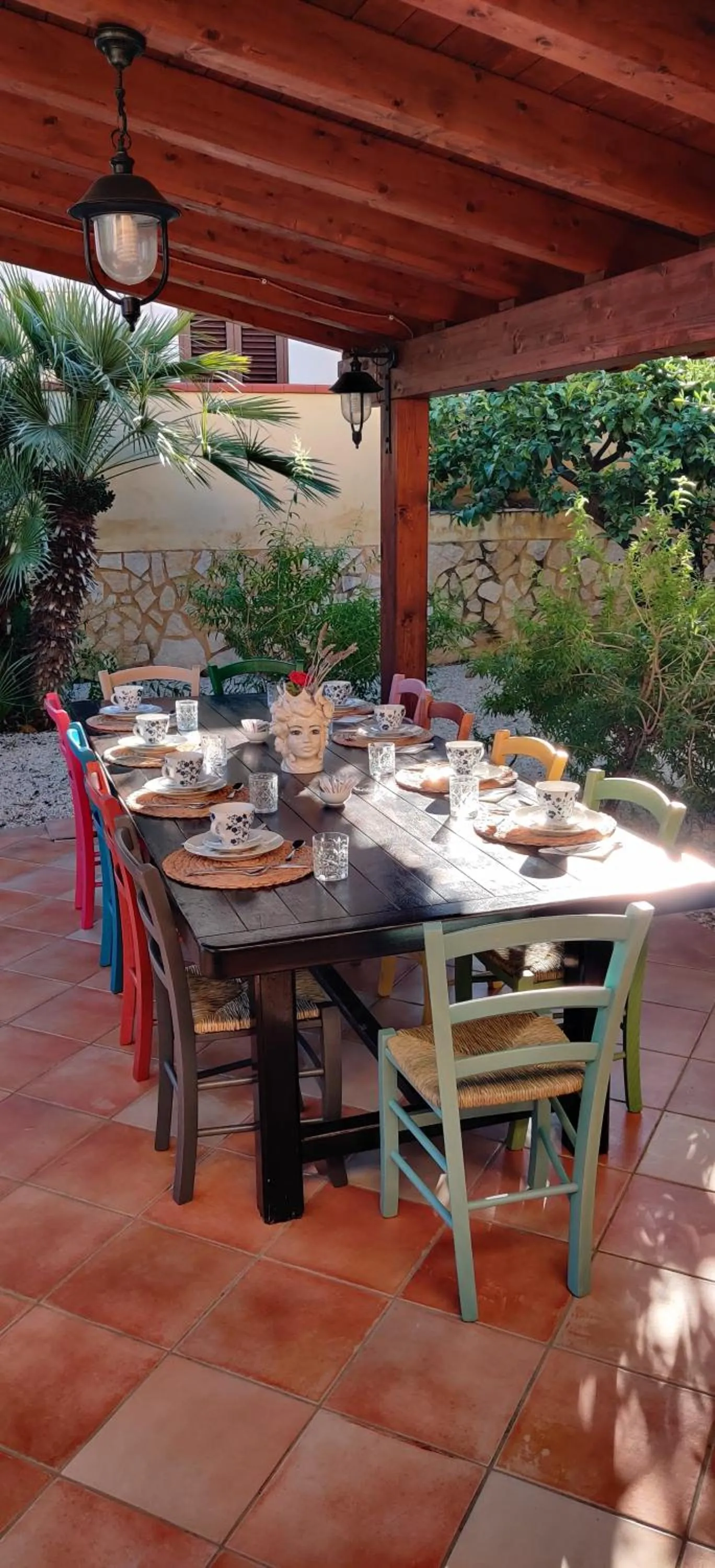 Patio in B&B Villa Maiolica