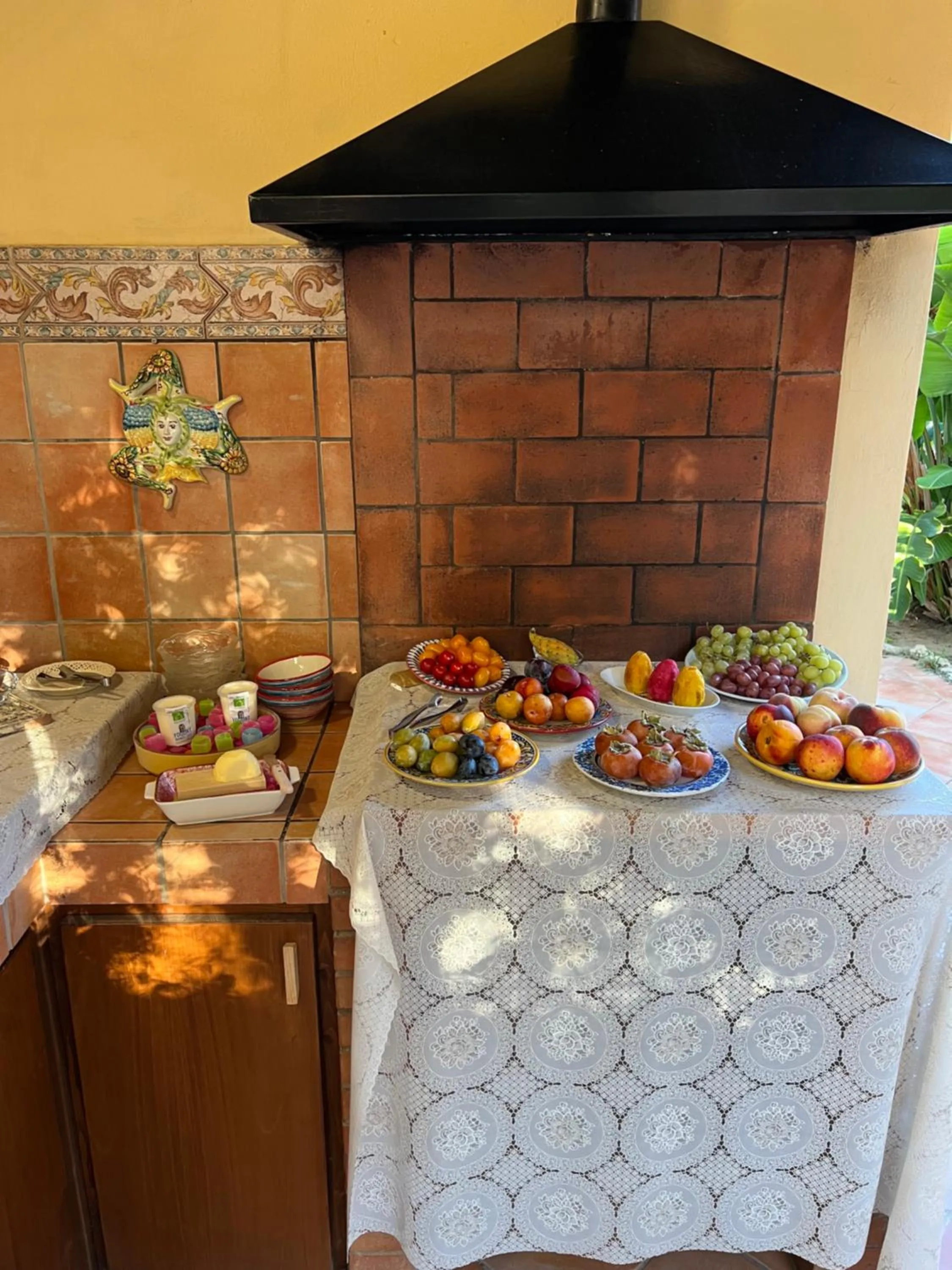 Patio in B&B Villa Maiolica