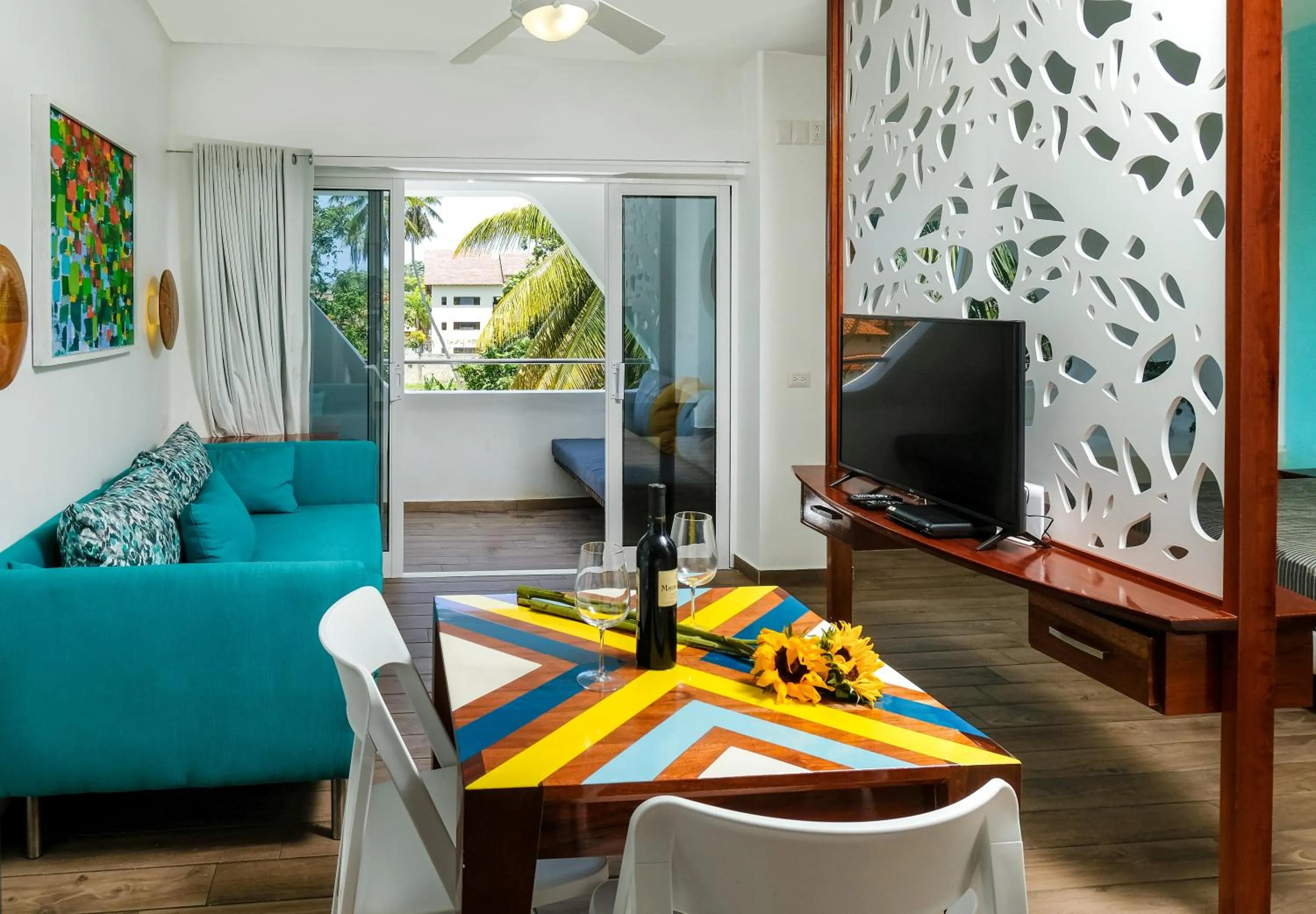 Living room in Puerto Plaza Las Terrenas