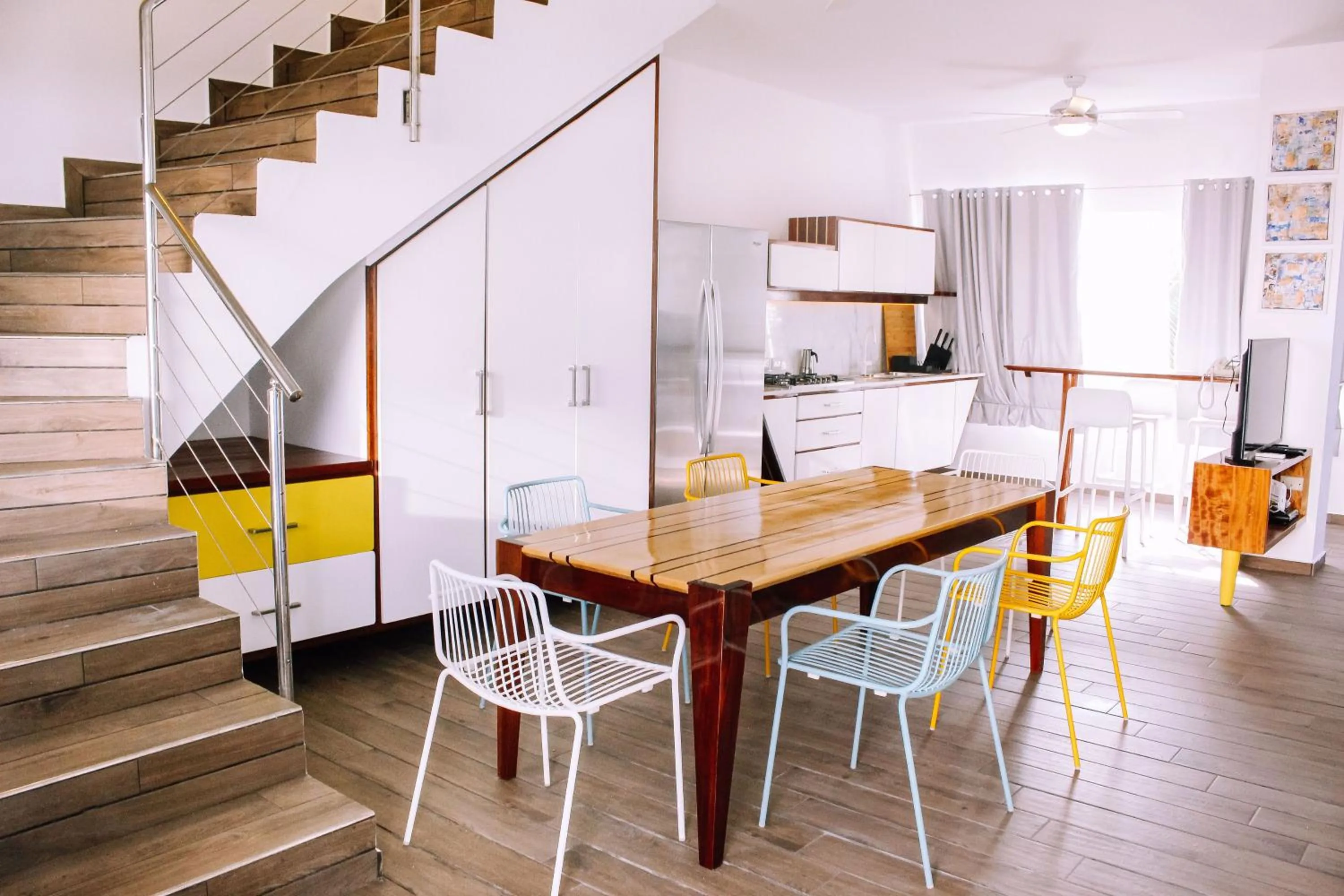 Dining area in Puerto Plaza Las Terrenas