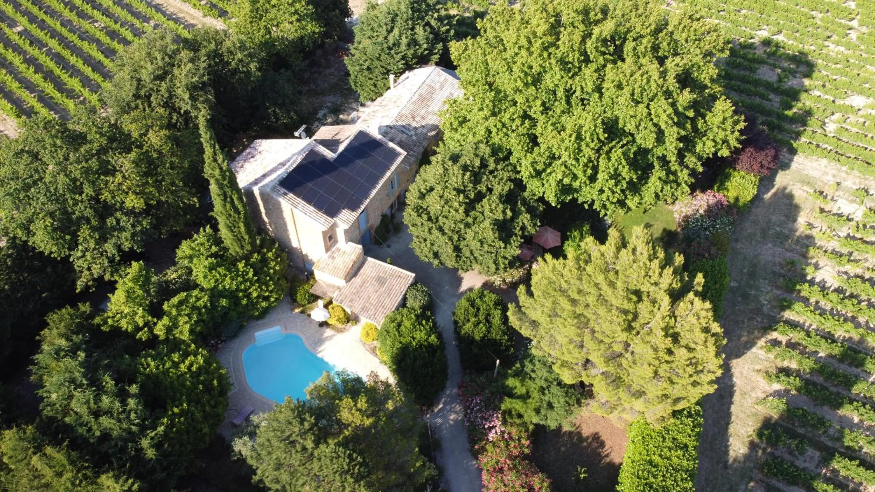 Bird's eye view in Mas du Clos de l'Escarrat