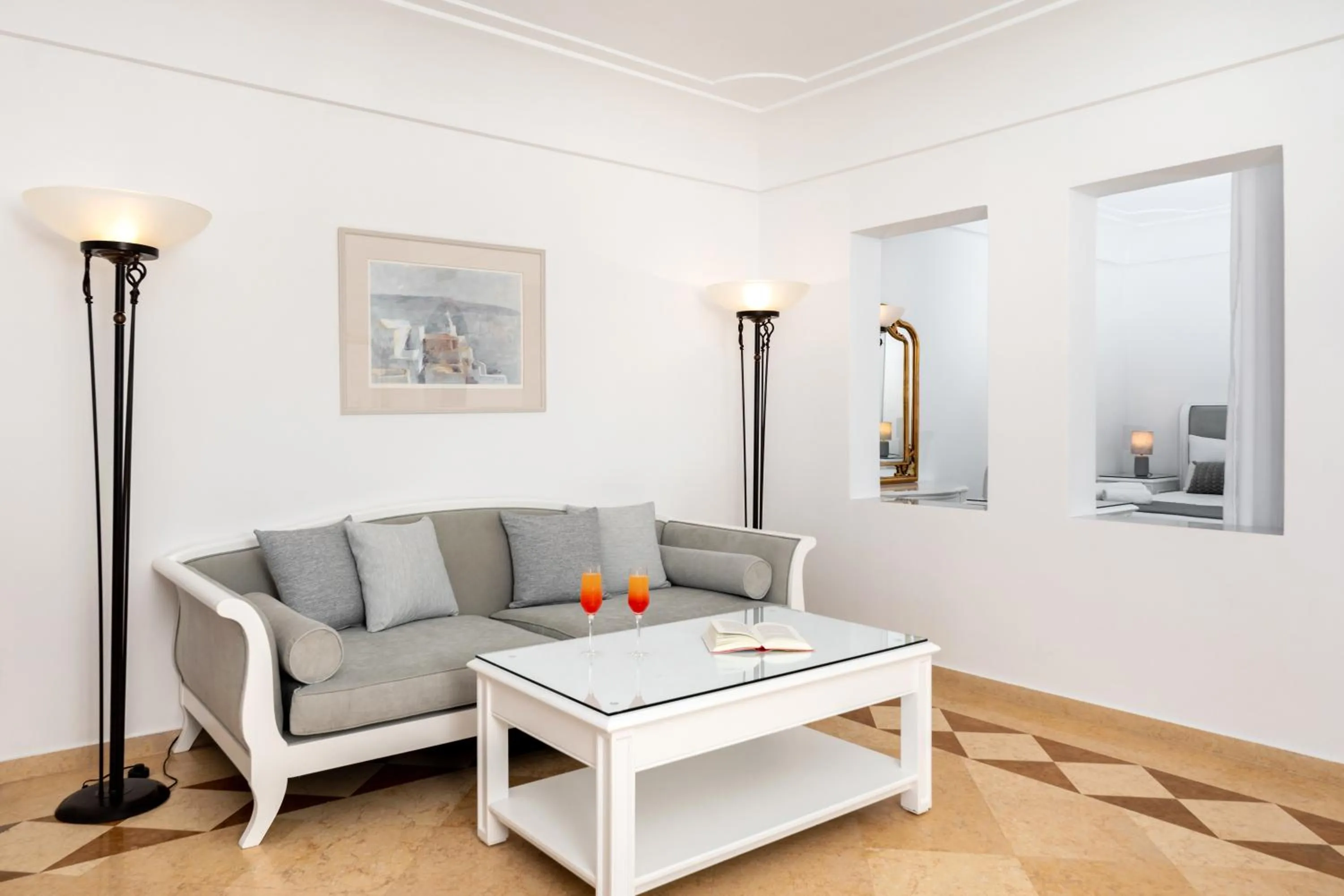 Seating area in Maison Des Lys - Luxury Suites