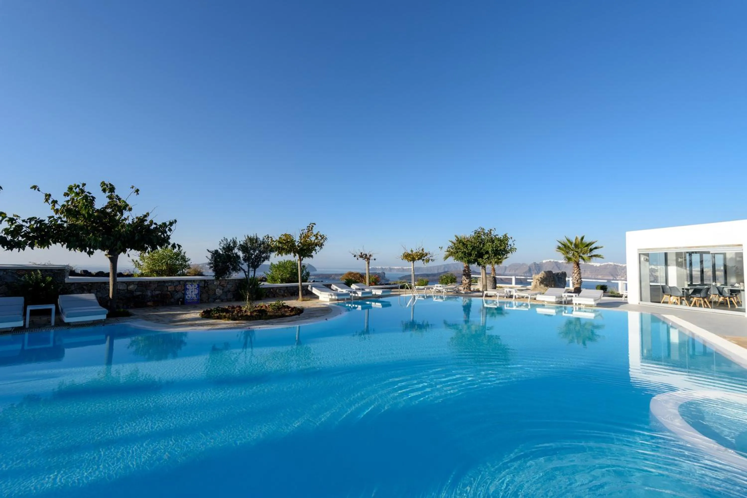Pool view in Maison Des Lys - Luxury Suites