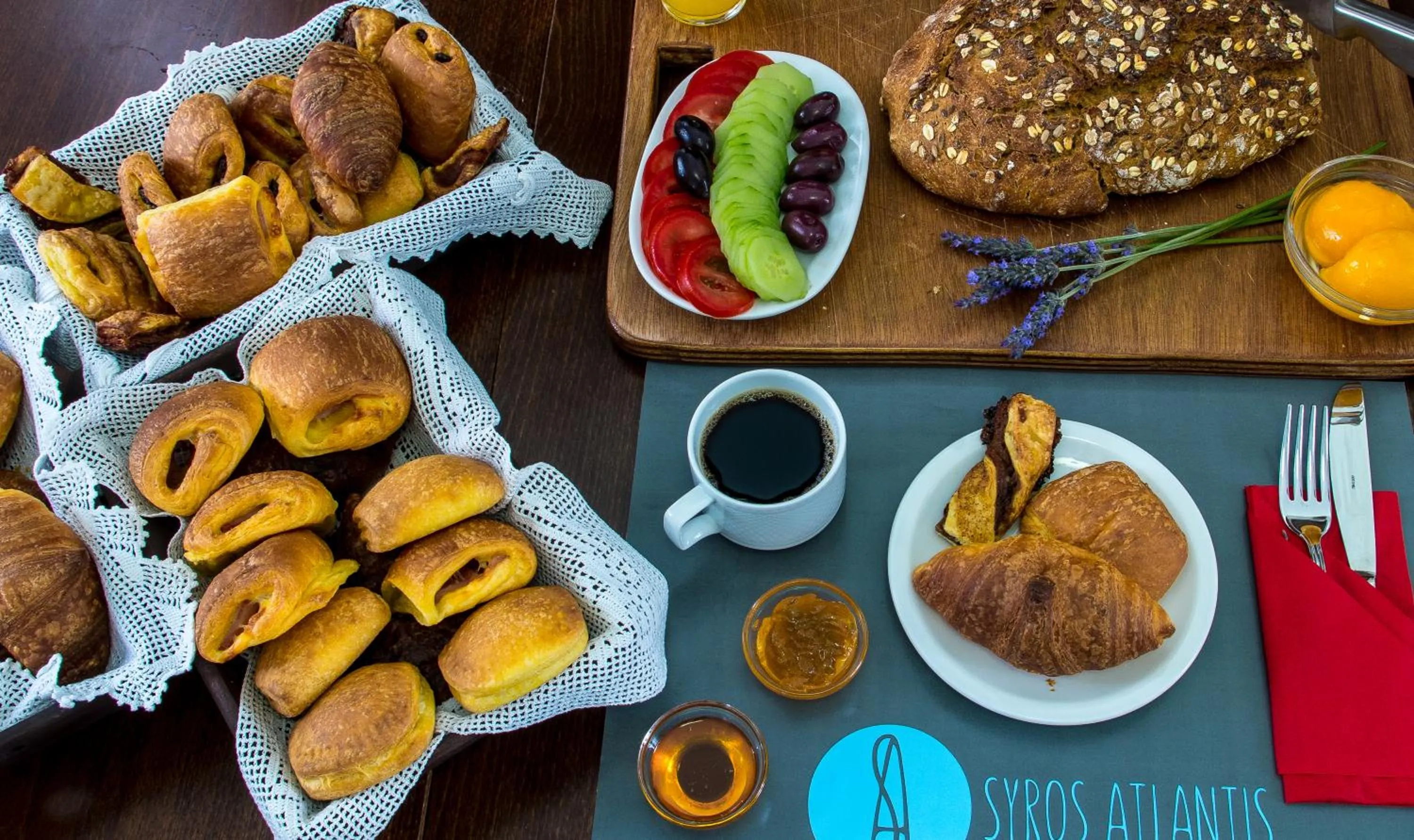 Food close-up in Syros Atlantis