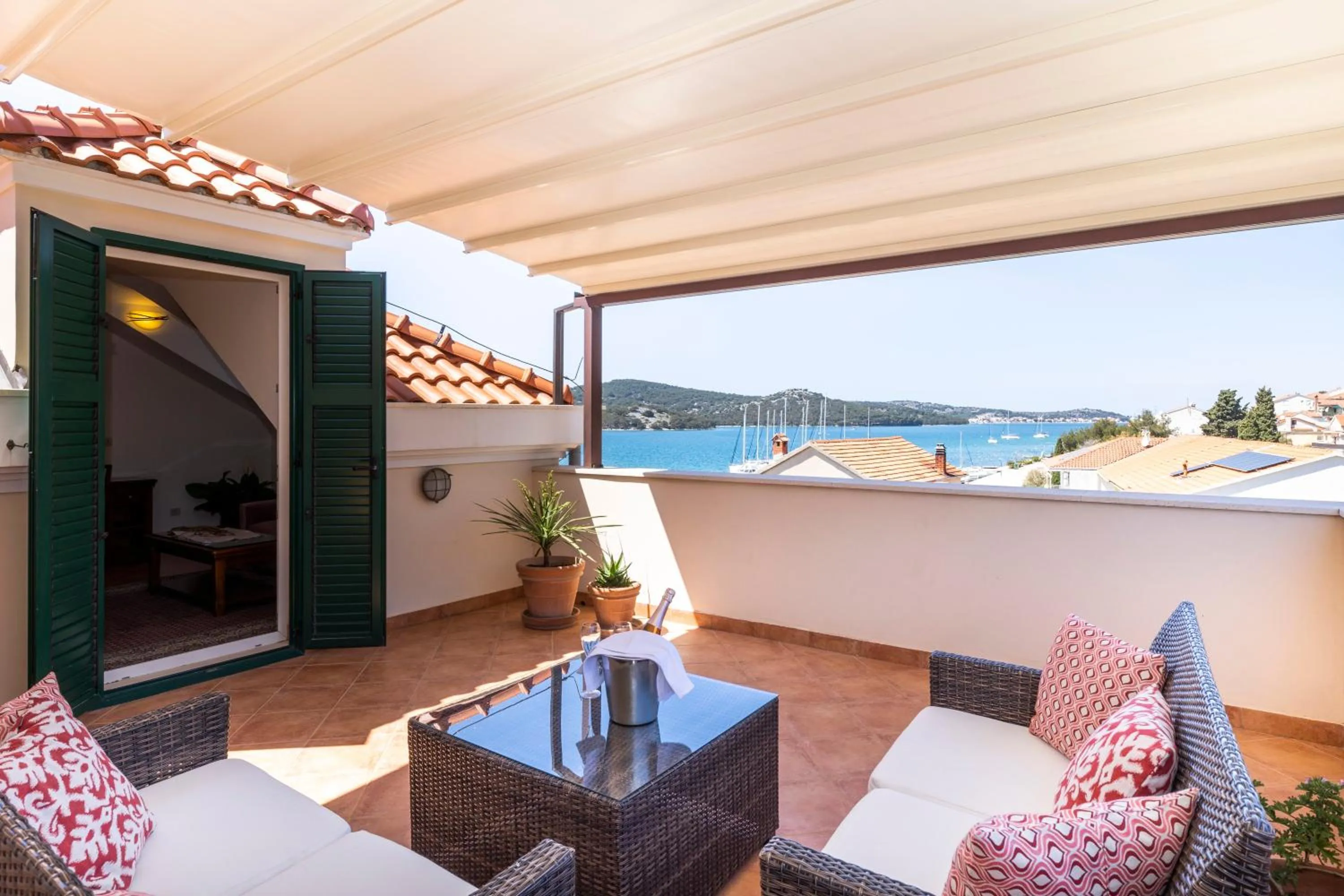 Balcony/Terrace in Heritage Hotel Tisno