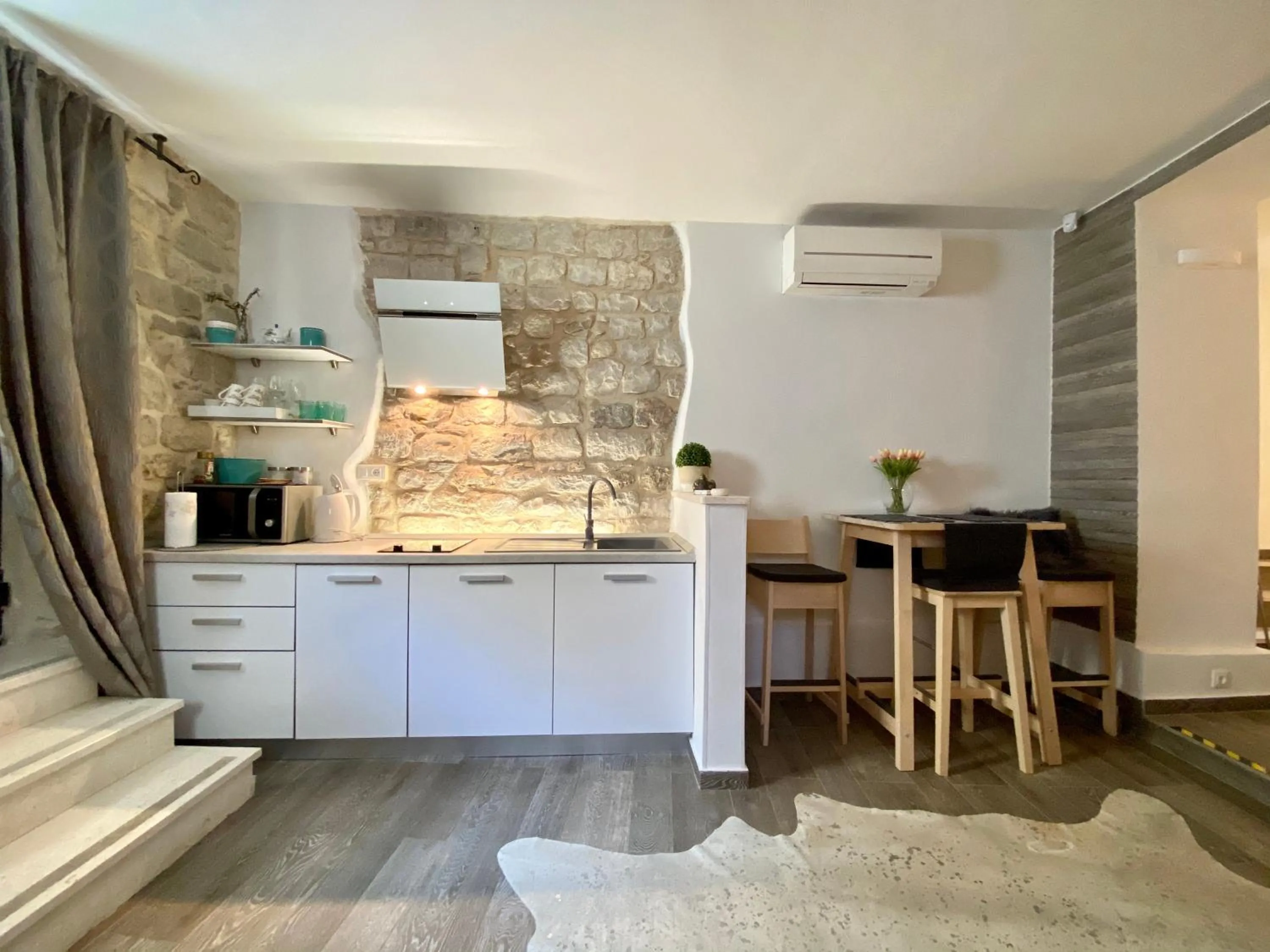 Kitchen or kitchenette in Apartments & Rooms Dujam