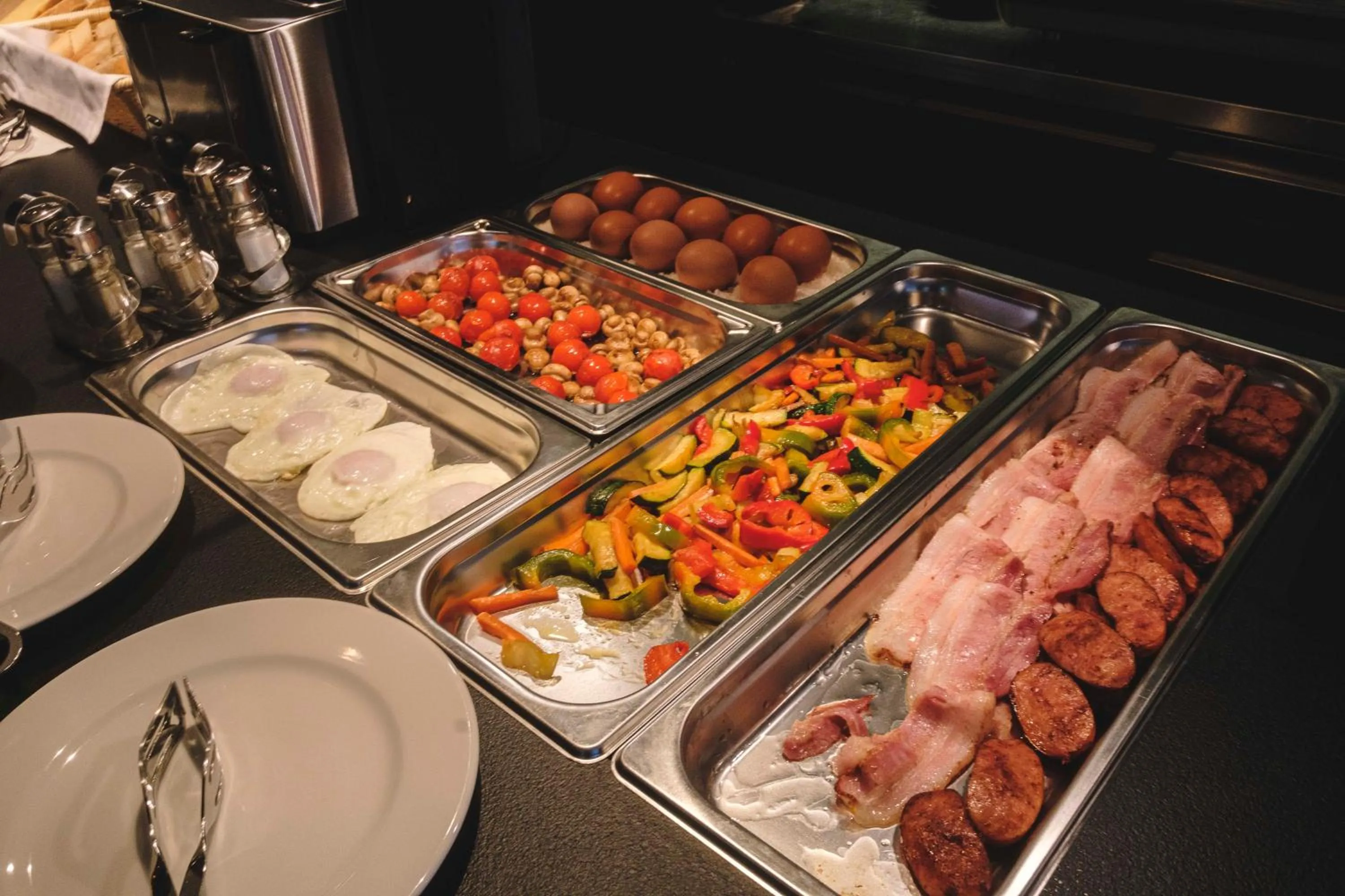 Buffet breakfast in Hotel Jarun