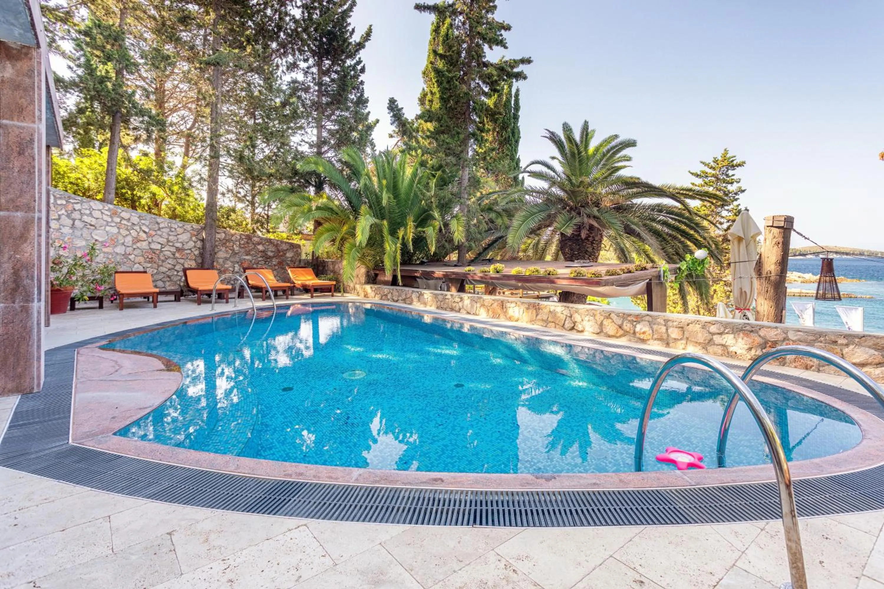 Pool view in Hotel Podstine