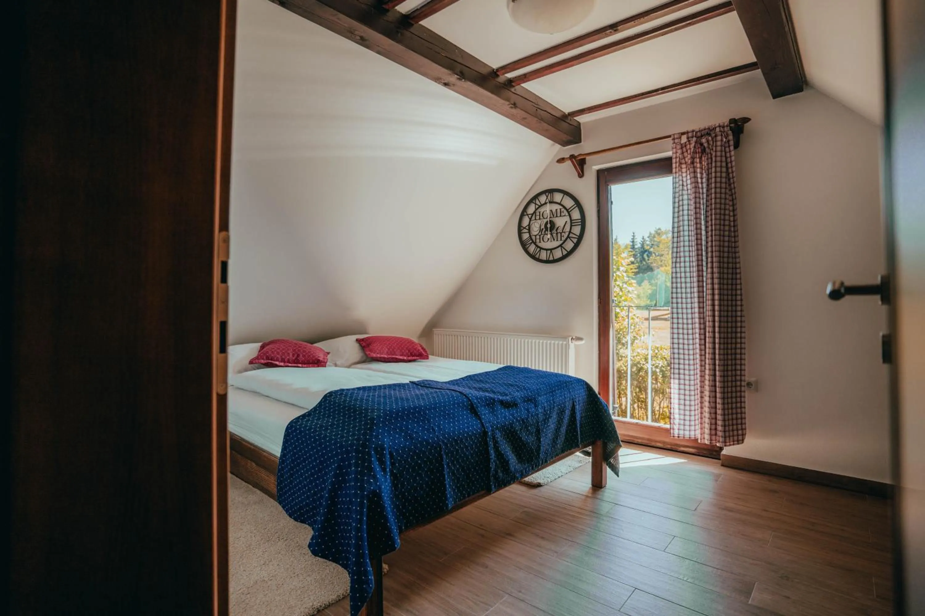 Bed in Etno Garden Apartments