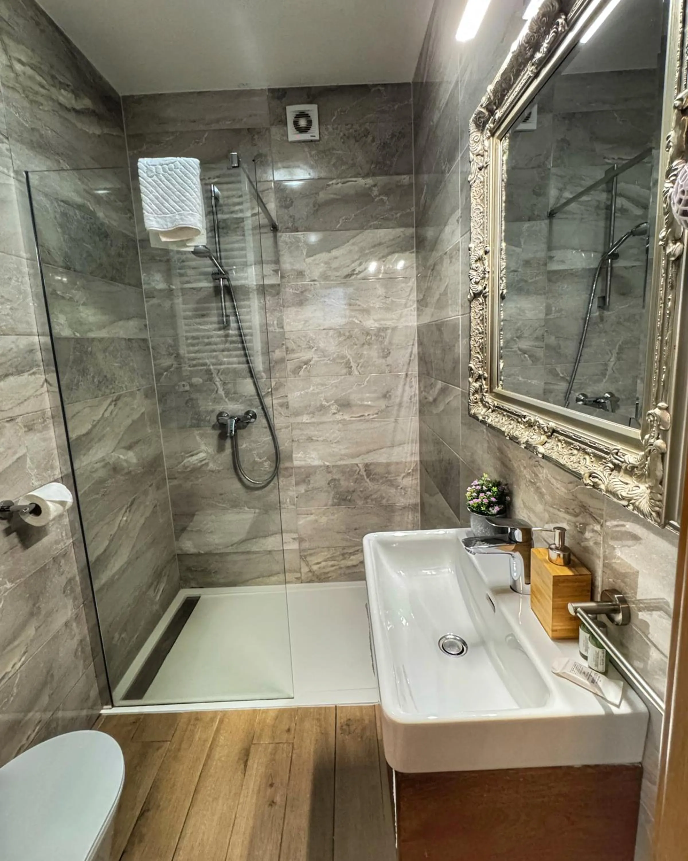 Shower in Etno Garden Apartments