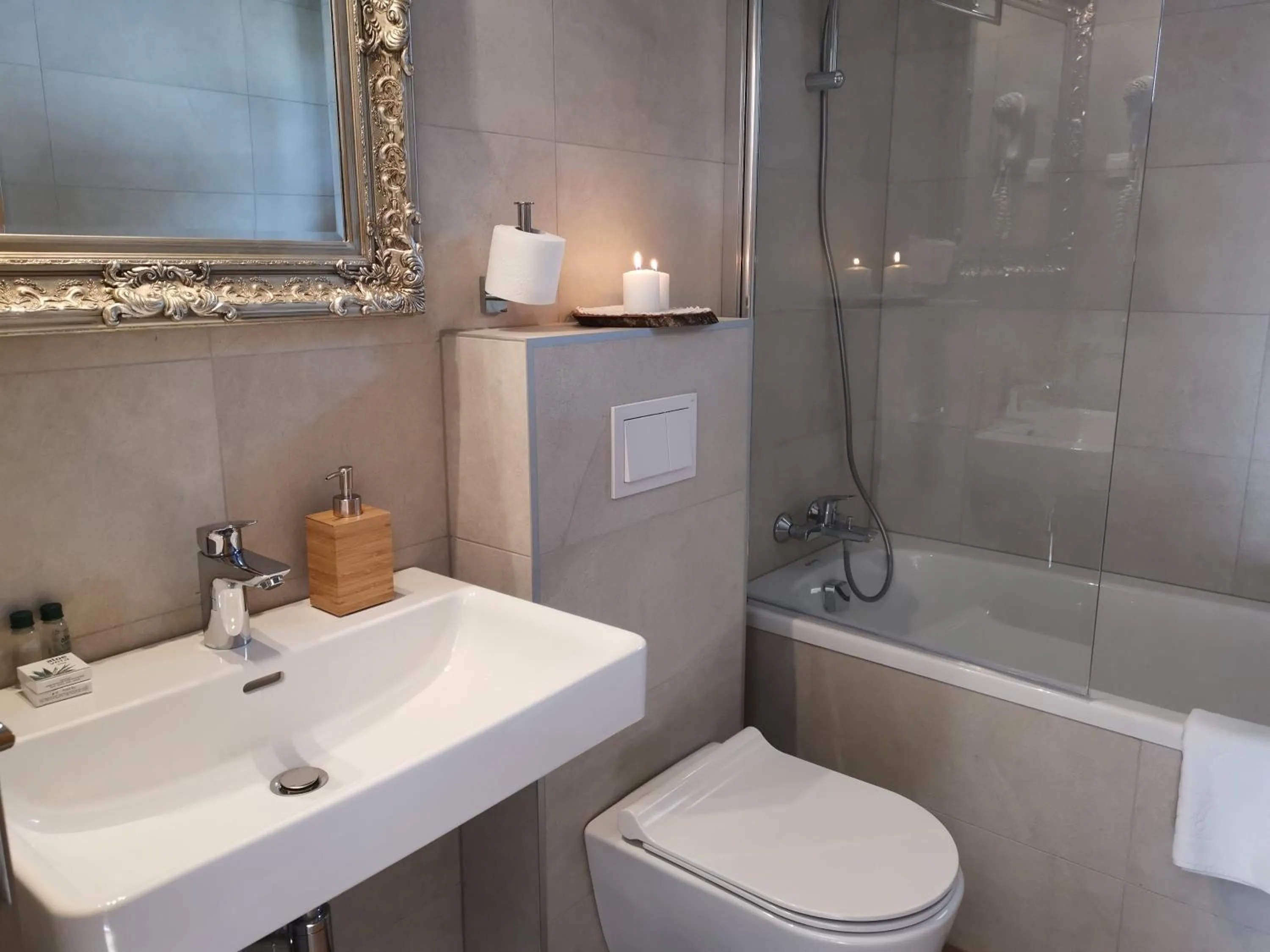 Bathroom in Etno Garden Apartments