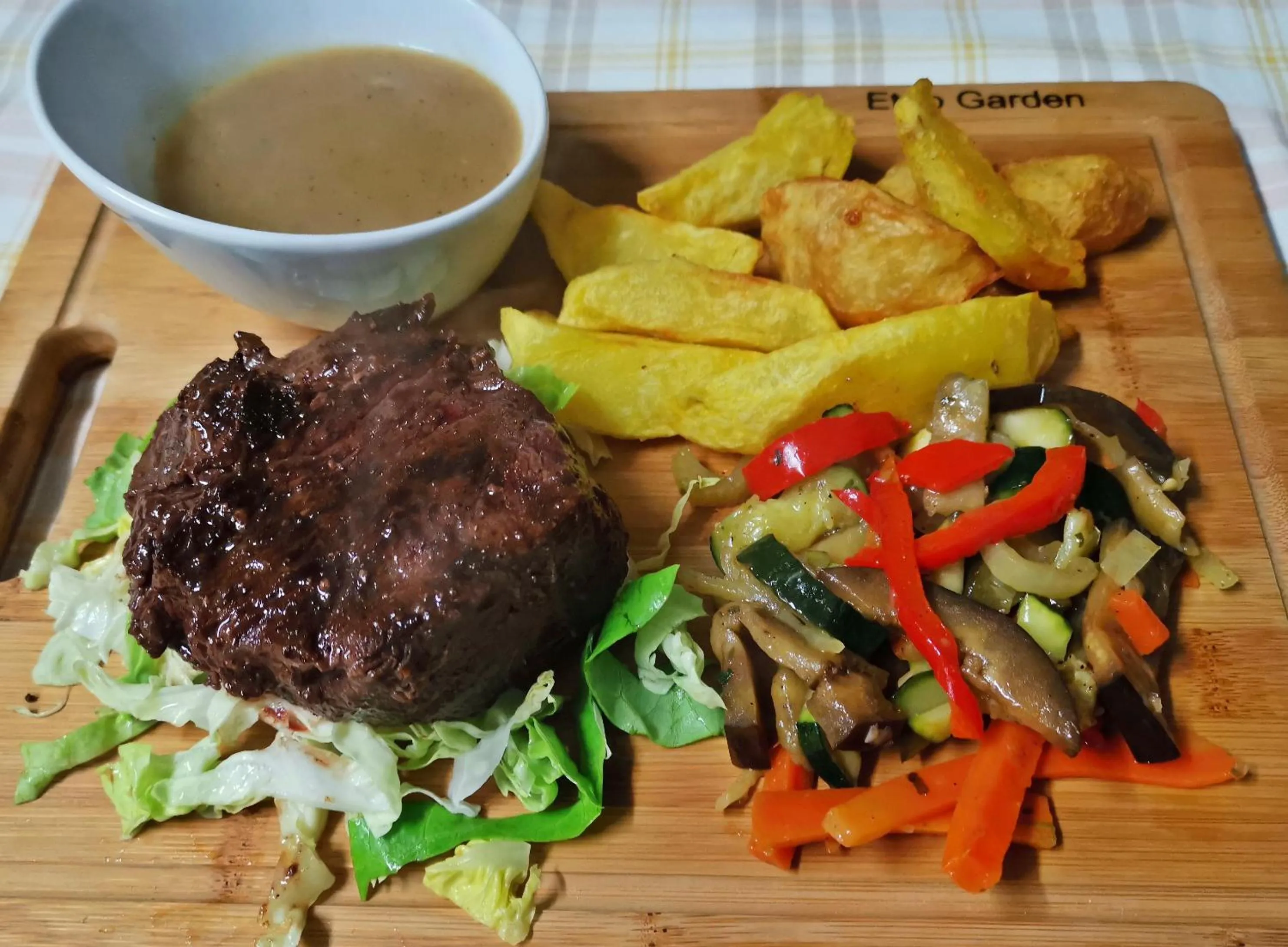 Food close-up in Etno Garden Apartments