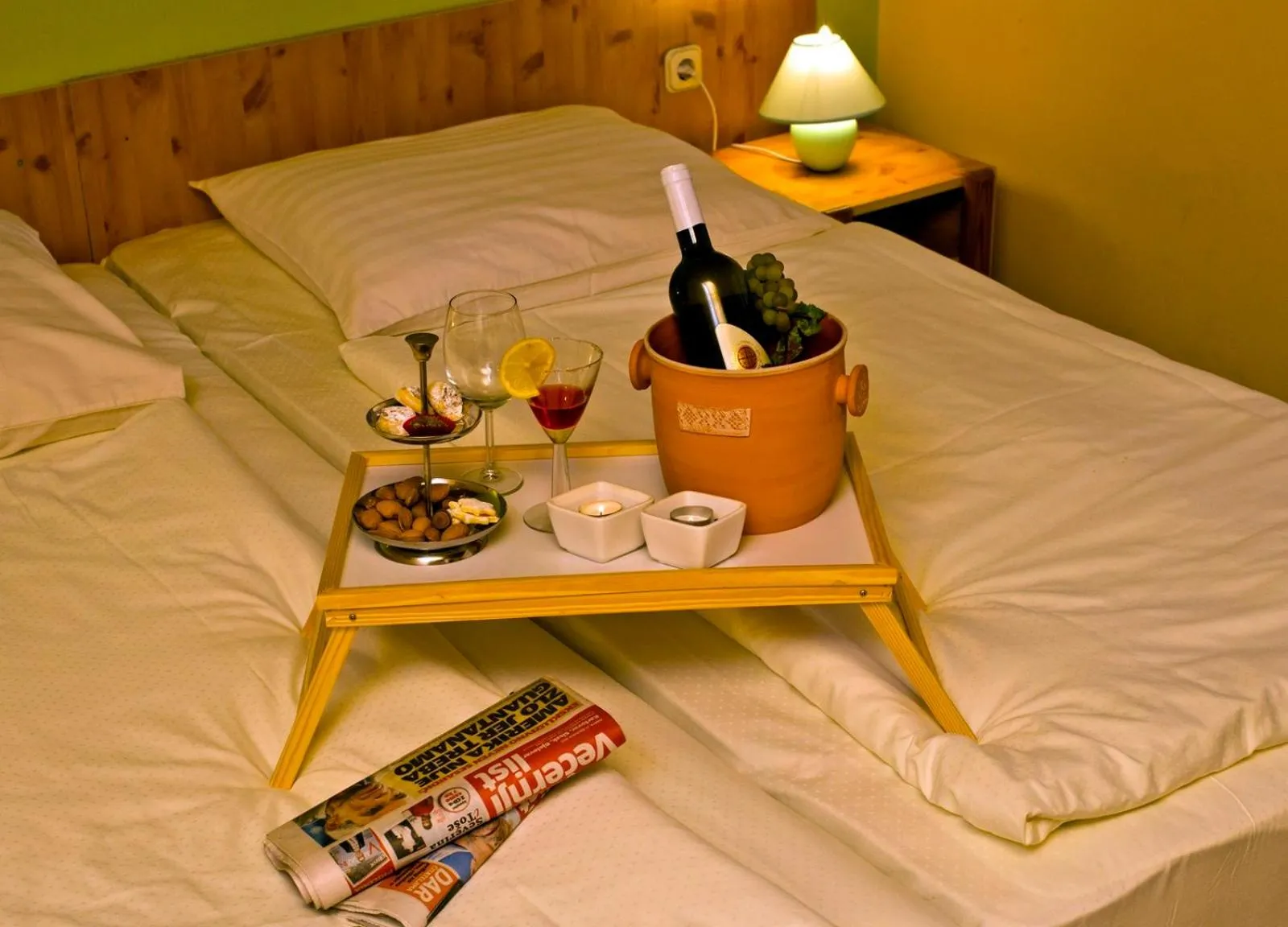 Bed in Motel Kod Bakija
