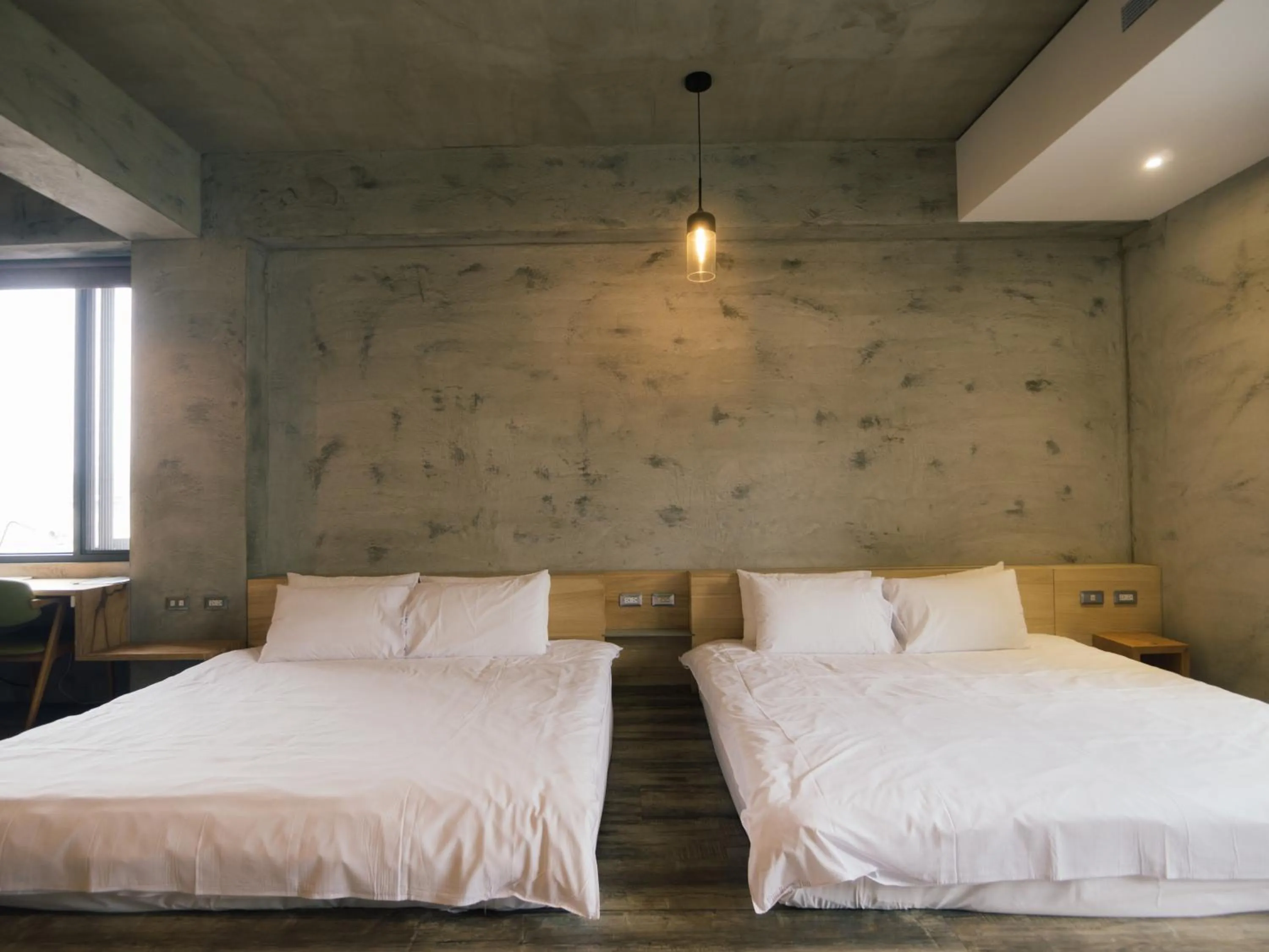 Bed in 日月潭山慕藝旅 Sun Moon Inn