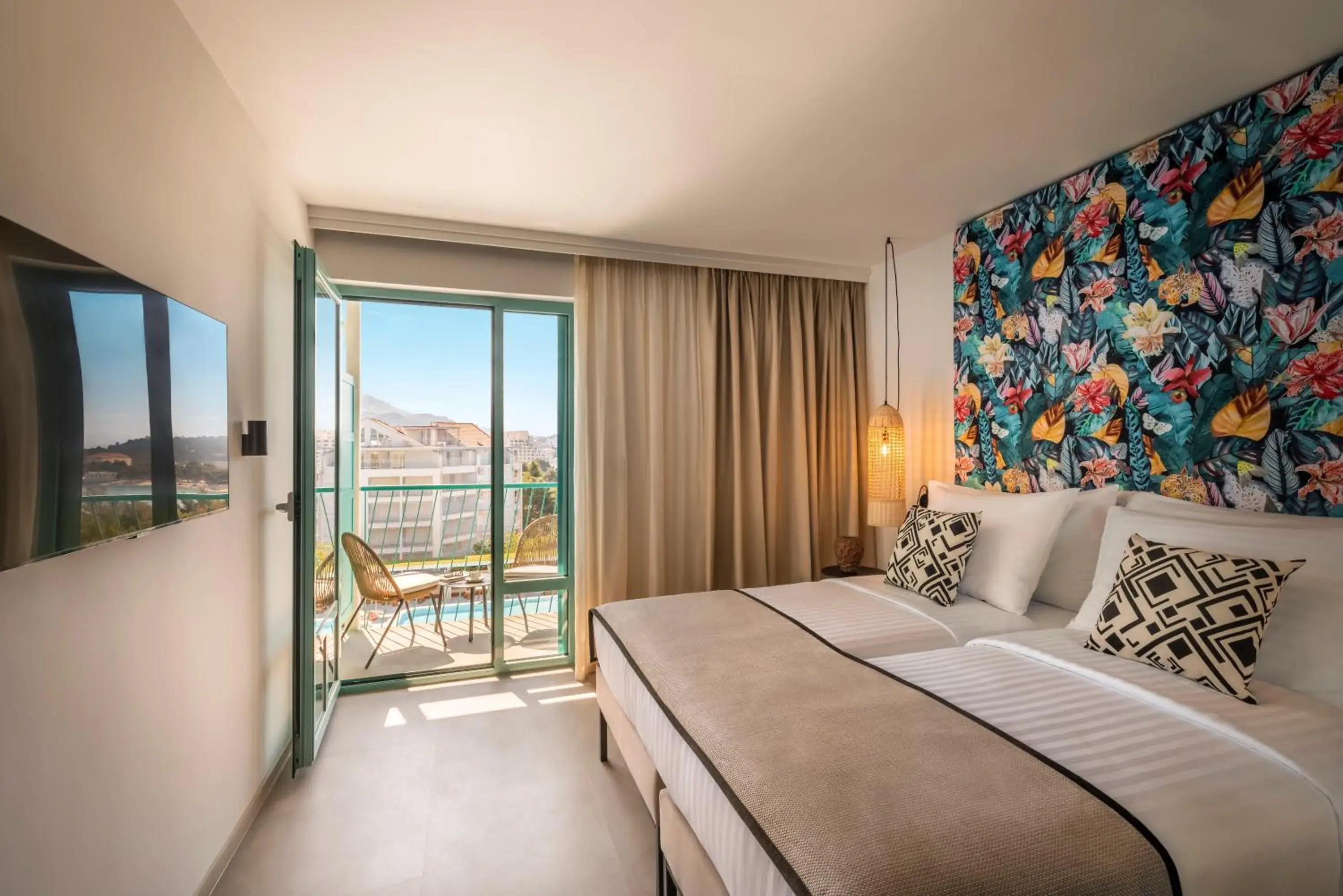 Balcony/Terrace, Bed in PLACES Dalmacija by Valamar Balcony/Terrace, Bed in PLACES Dalmacija by Valamar