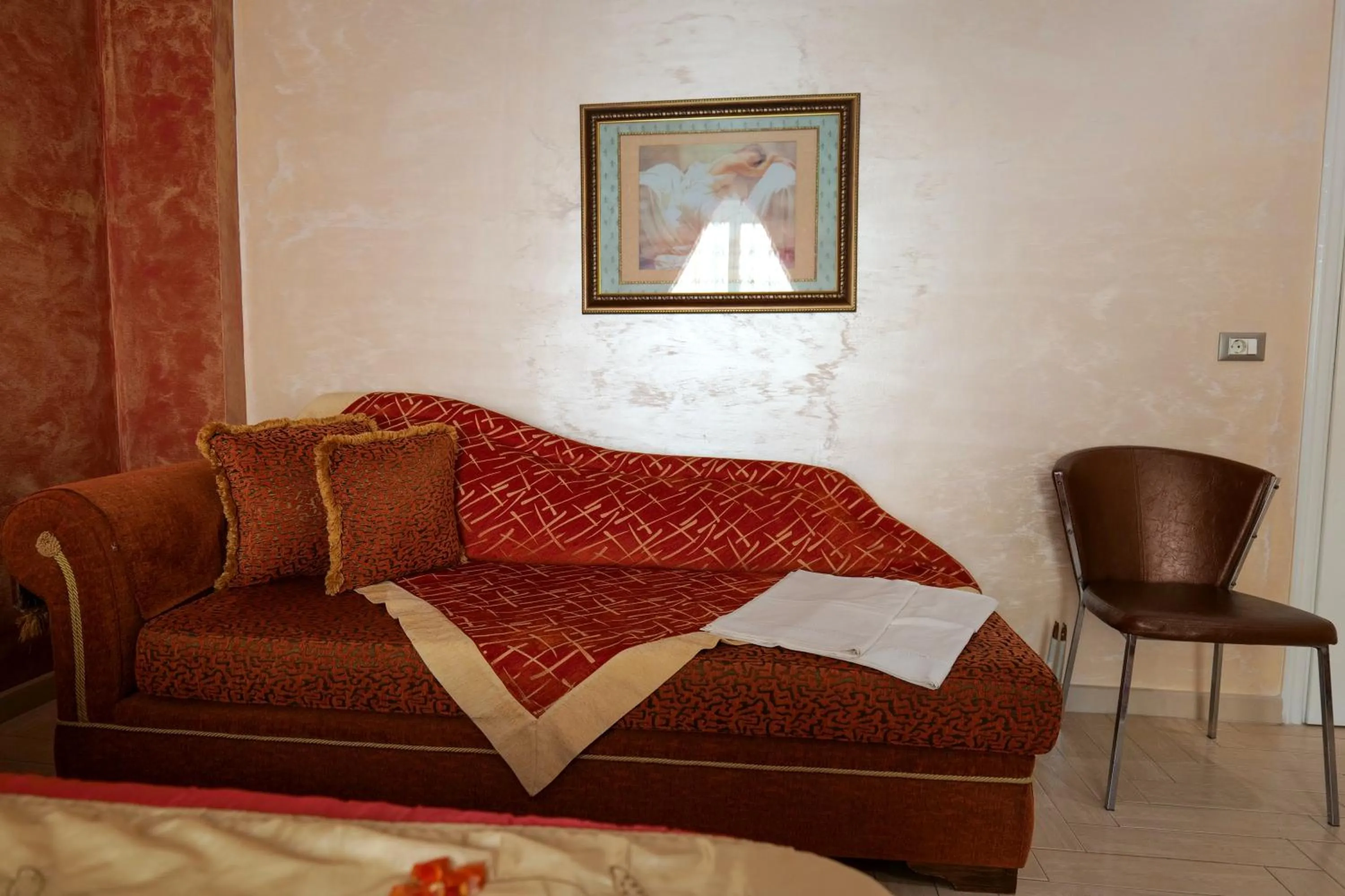 Seating area in Hotel Lindi