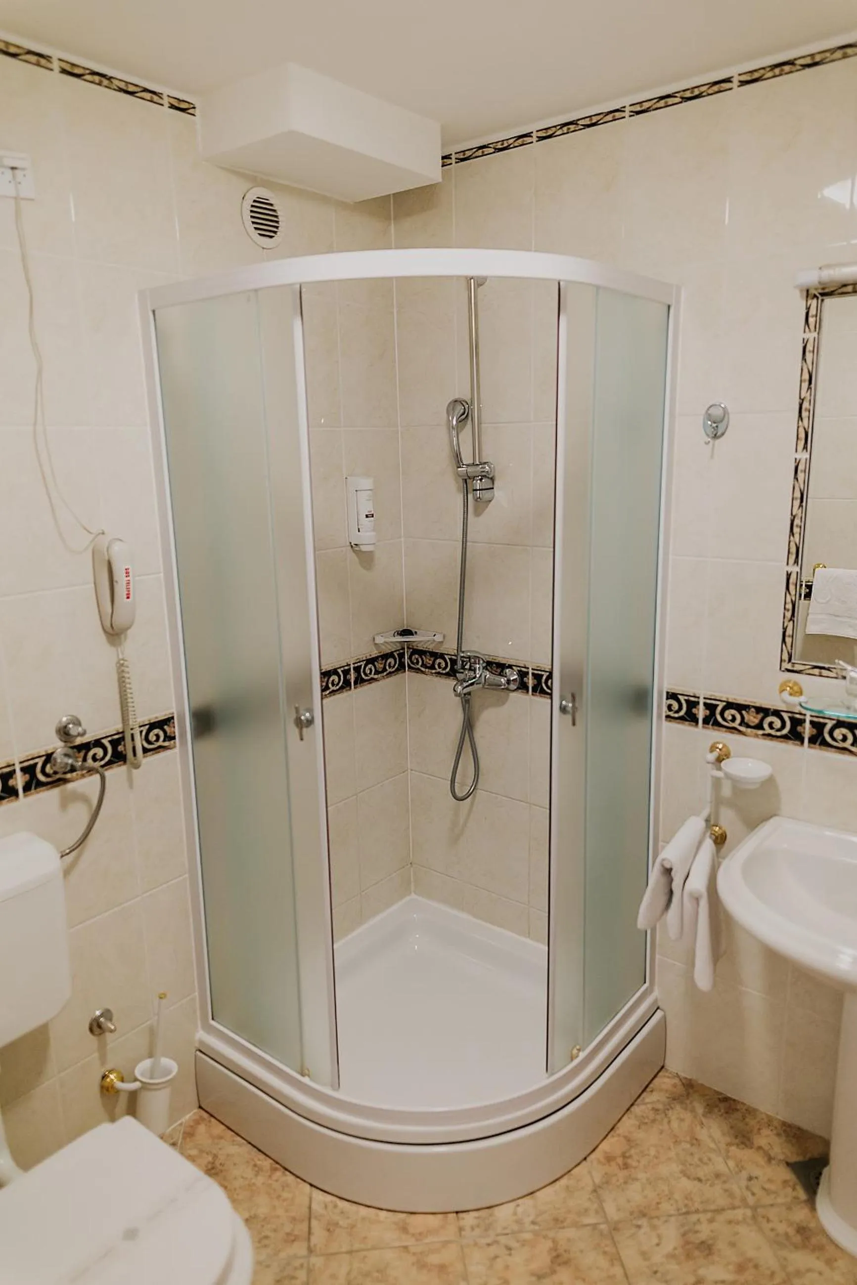 Shower in Hotel Silver